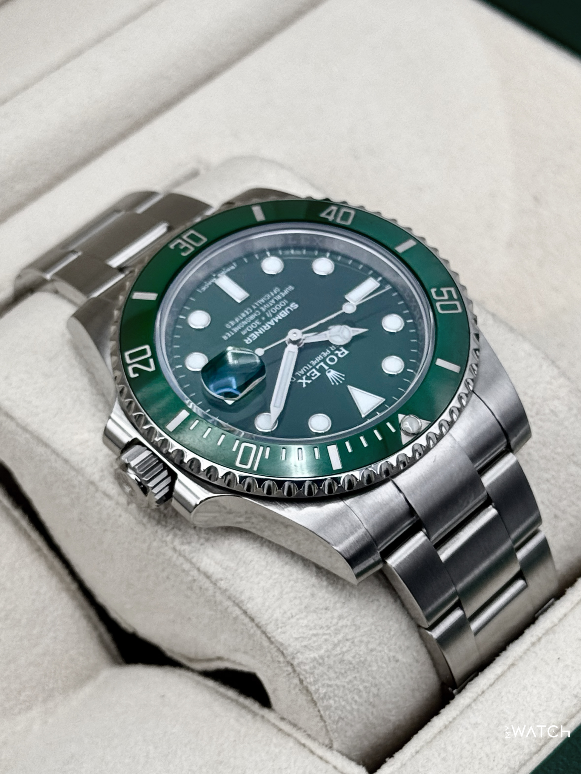 2020 Rolex Submariner “Hulk” 40mm 116610LV Green Dial (GREEN CARD & STICKERED) - MyWatchLLC