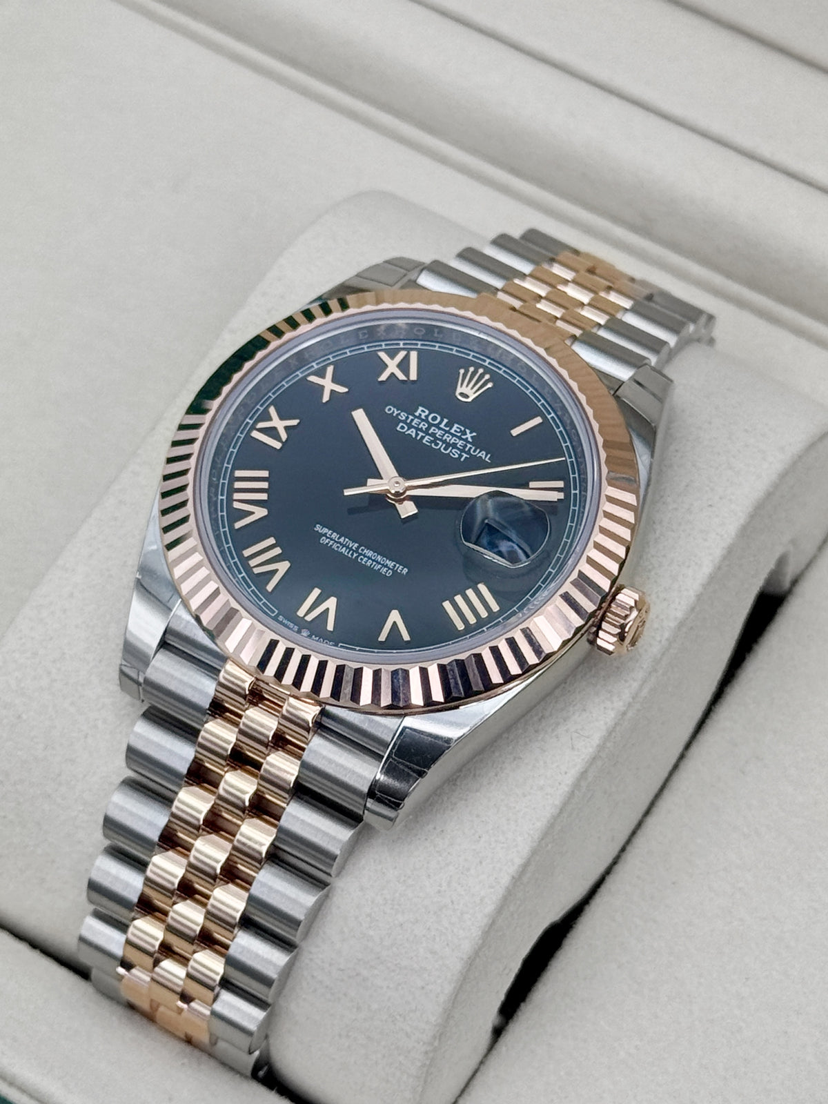 NEW 2026 Rolex Datejust 41mm 126331 Two-Tone Black Roman Numeral Dial