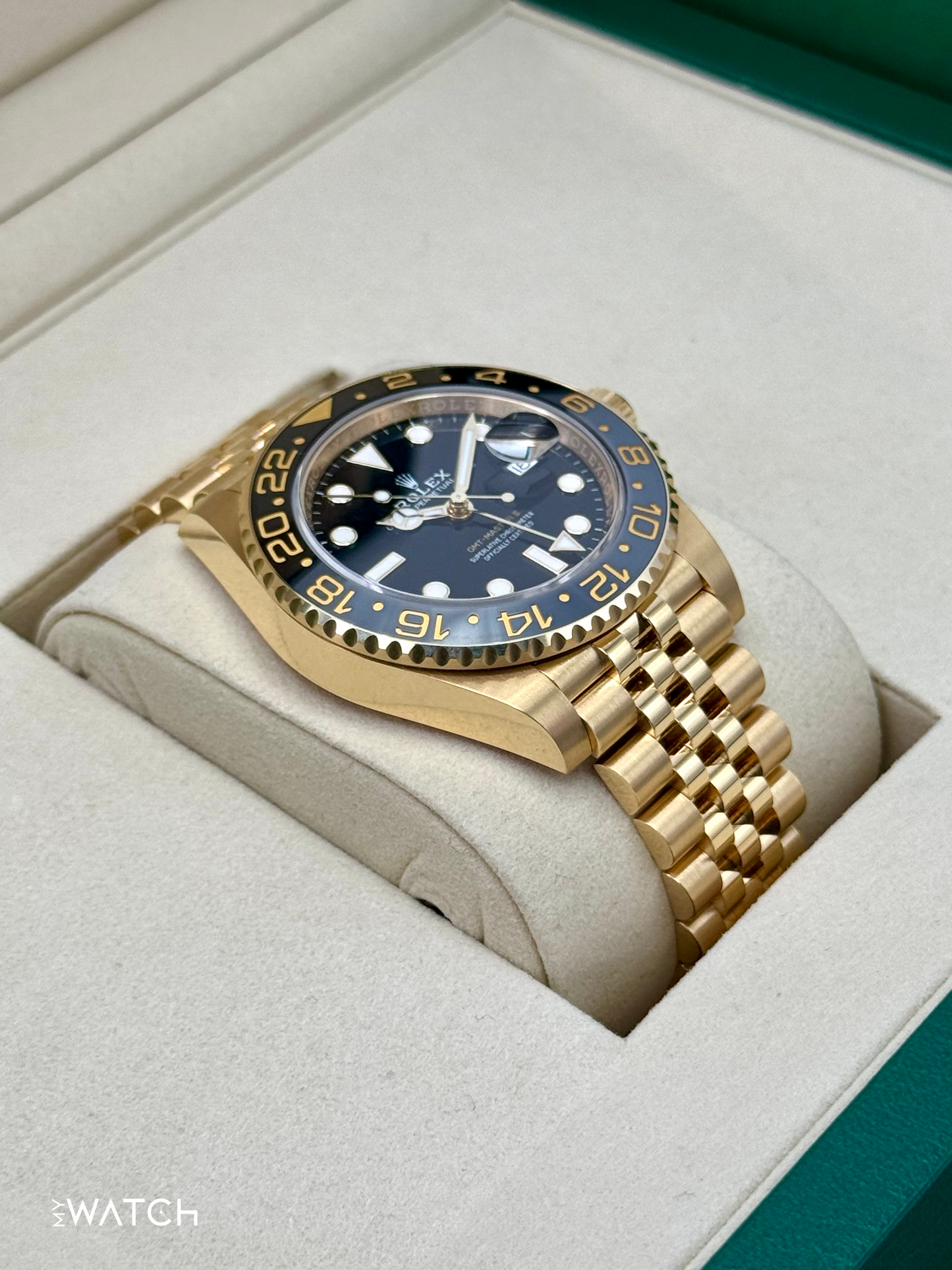 NEW 2025 Rolex GMT-Master II 40mm 126718GRNR Jubilee Black Dial - MyWatchLLC
