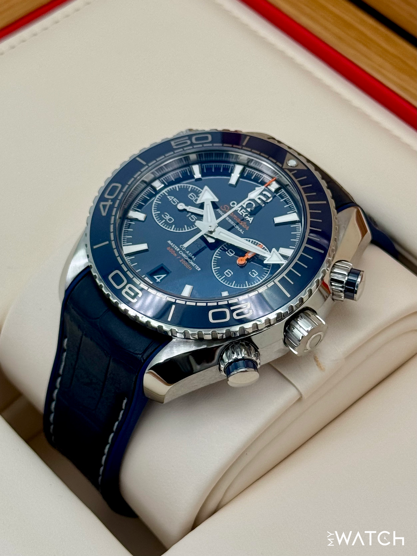 Omega Seamaster Planet Ocean 45.5mm 215.33.46.51.03.001 Blue Dial - MyWatchLLC