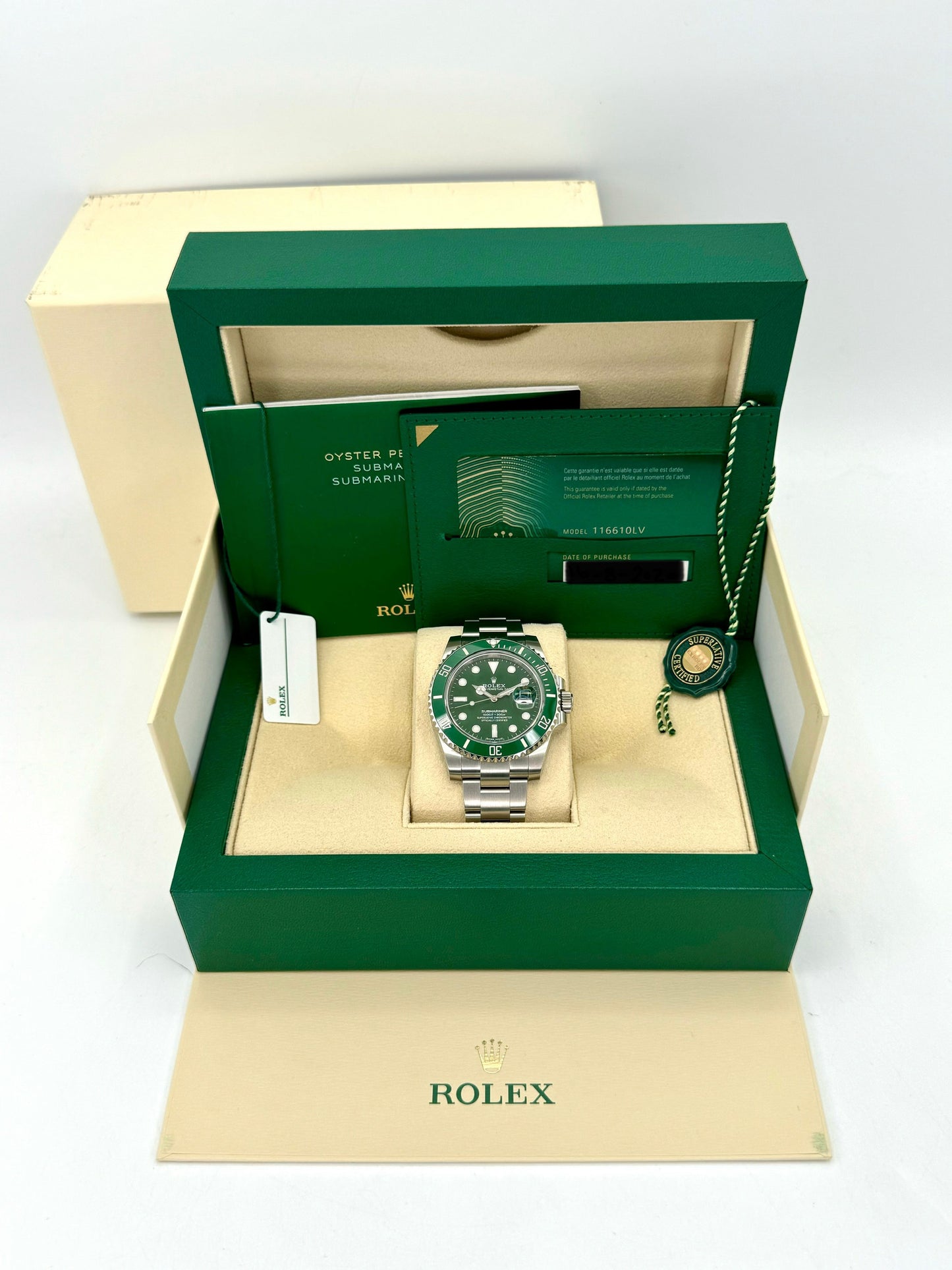 2020 Rolex Submariner Date "Hulk" 40mm 116610LV Green Dial - MyWatchLLC