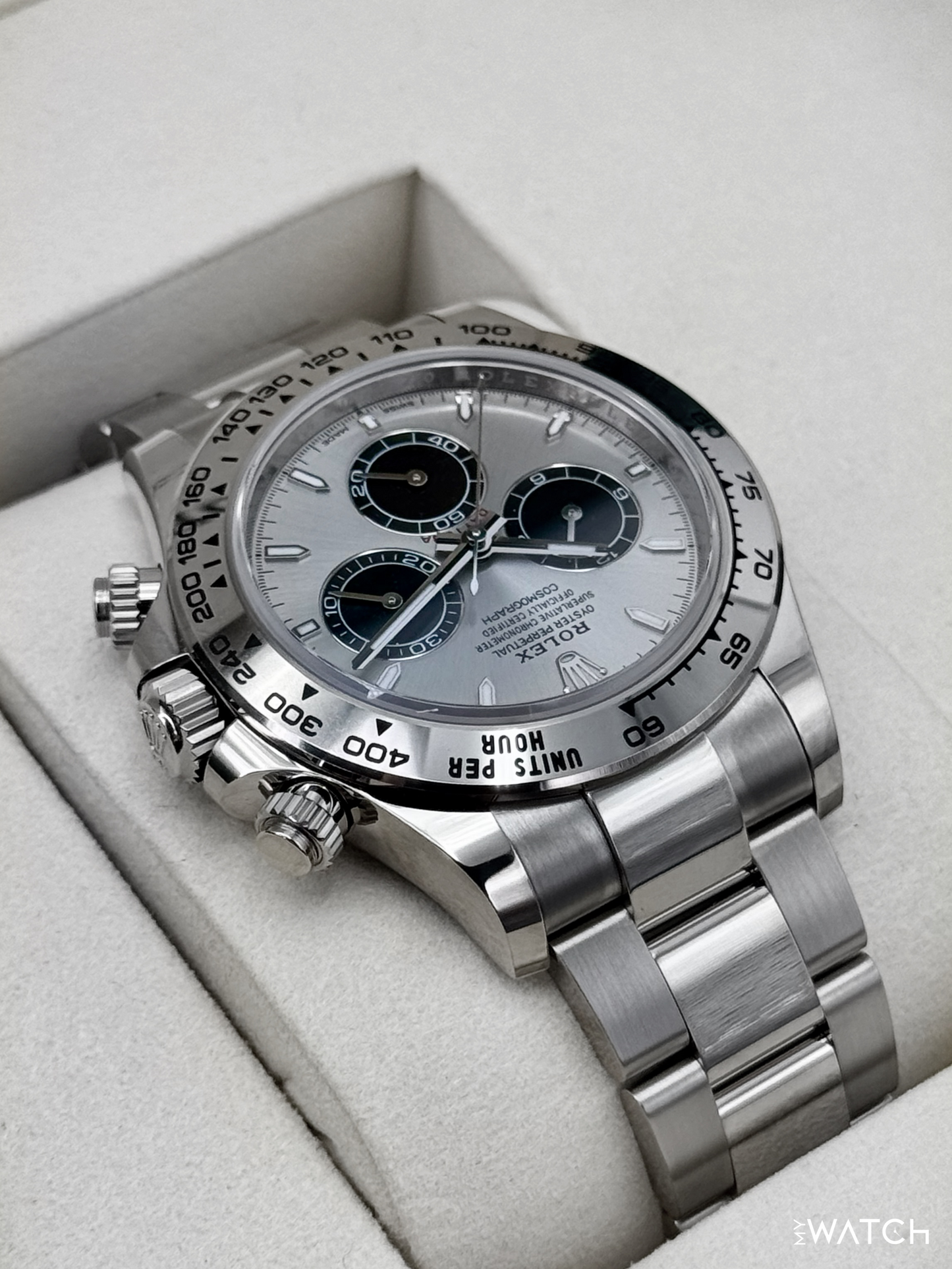 NEW 2025 Rolex Daytona 40mm 126509 White Gold Silver Ghost Dial (STICKERED)