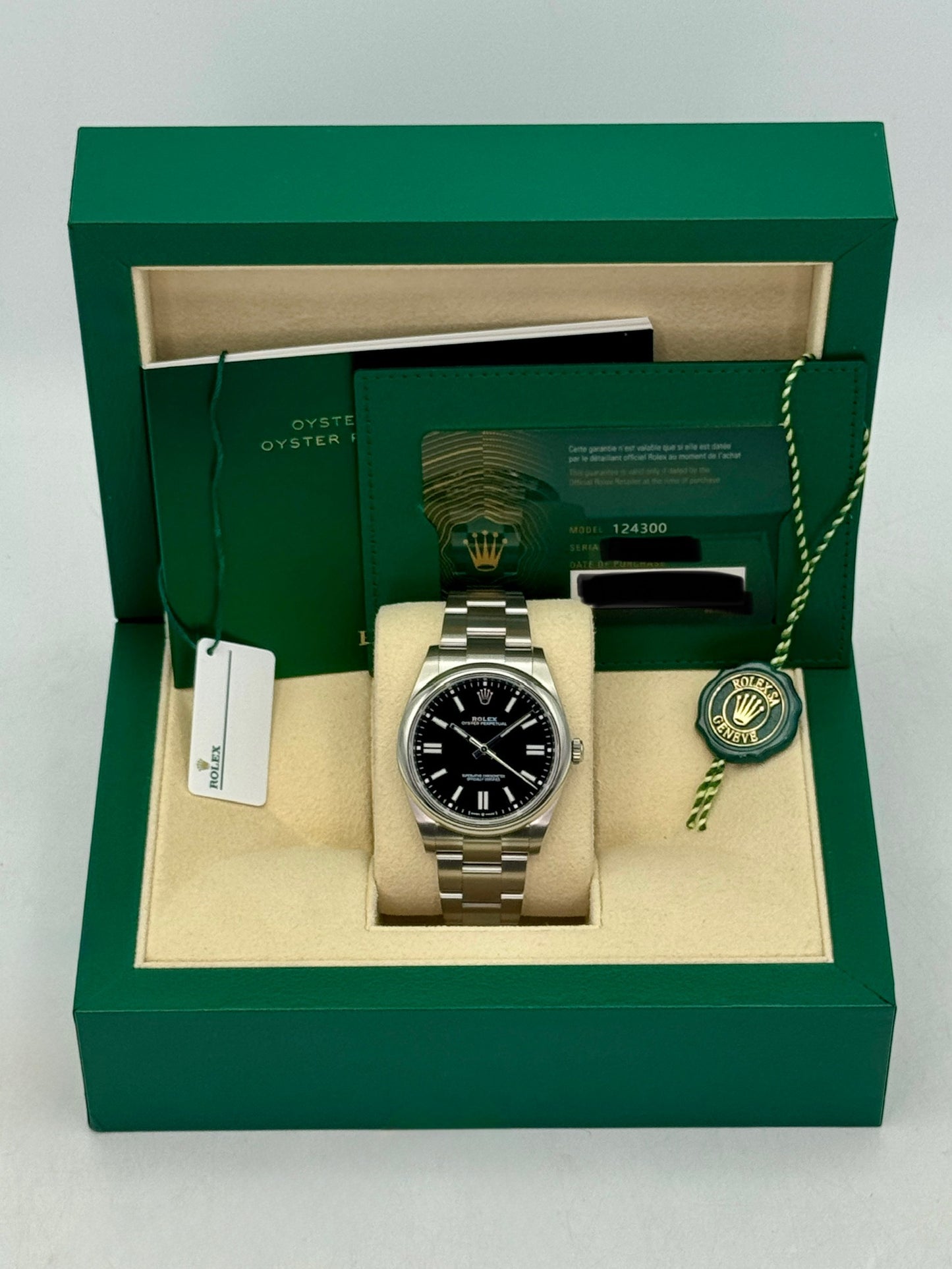 2023 Rolex Oyster Perpetual 41mm 124300 Black Dial