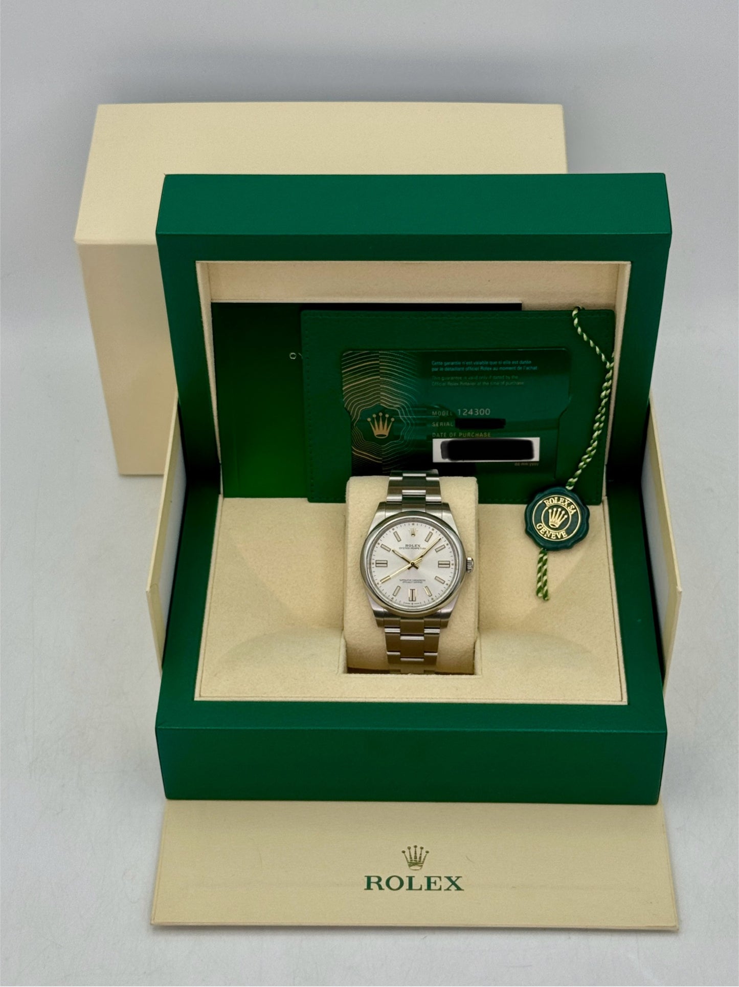 2023 Rolex Oyster Perpetual 41mm 124300 Silver Dial