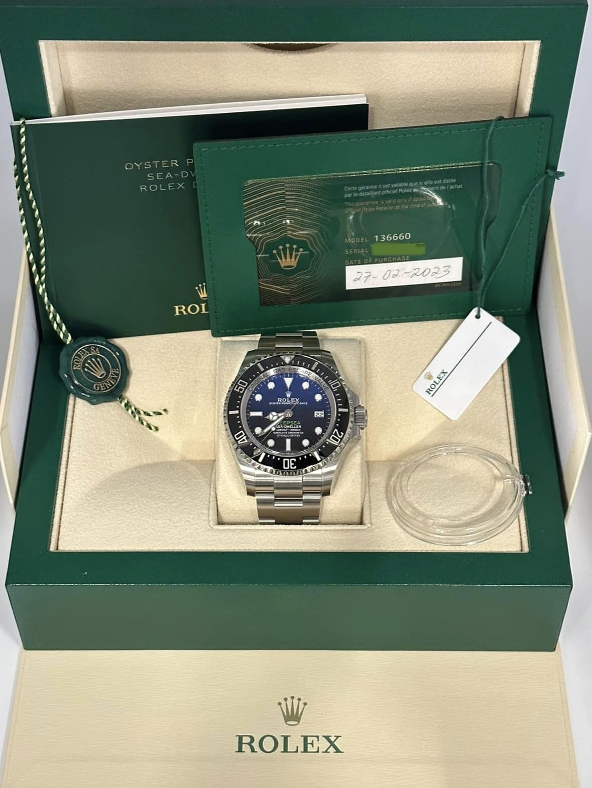 2023 Rolex Sea-Dweller "James Cameron" 44mm 136660 Blue Dial - MyWatchLLC