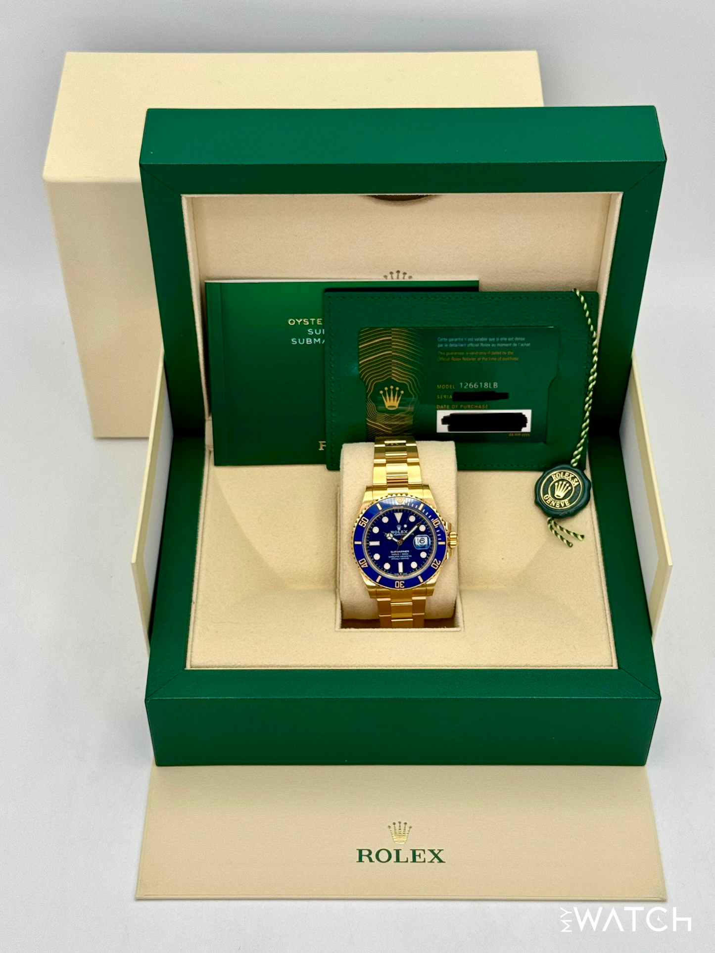 2024 Rolex Submariner "Bluesy" 41mm 126618LB Yellow Gold Blue Dial