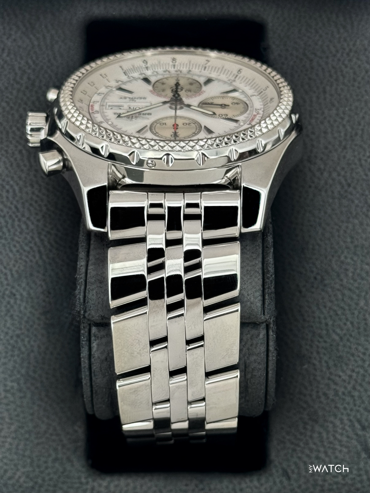 2008 Breitling Bentley Gt 45mm A1336212 Stainless Steel White Dial - MyWatchLLC
