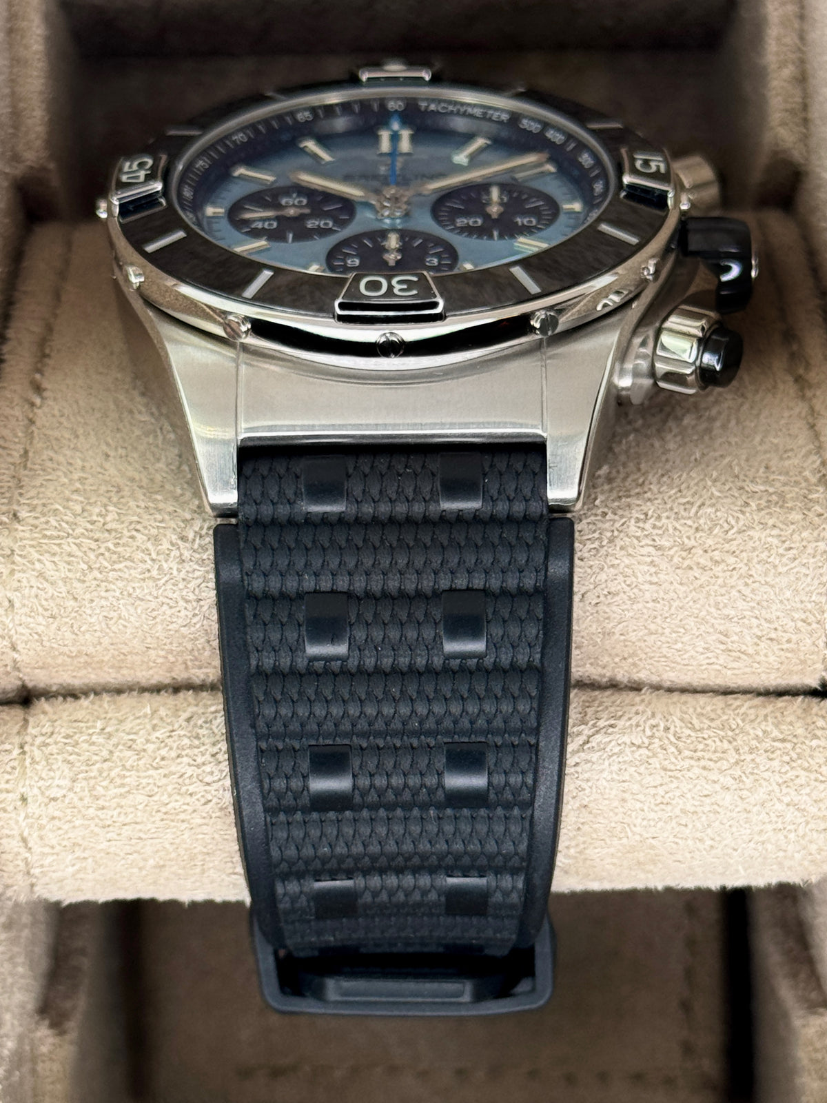 2026 Breitling Super Chronomat B01 44mm PB0136 Stainless Steel Blue Dial