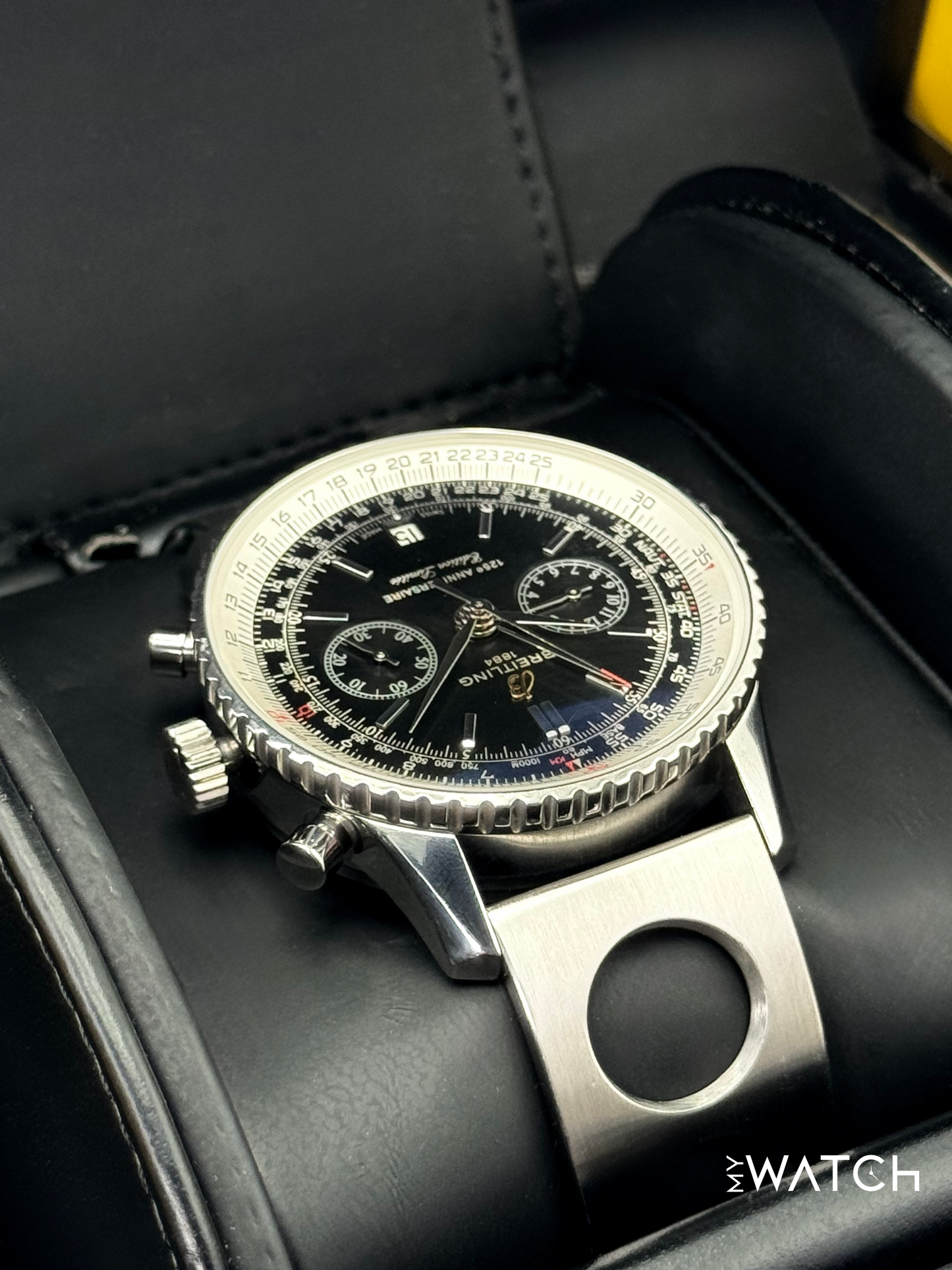 2011 Breitling Navitimer 125th Anniversary 43mm A26322 Stainless Steel Black Dial