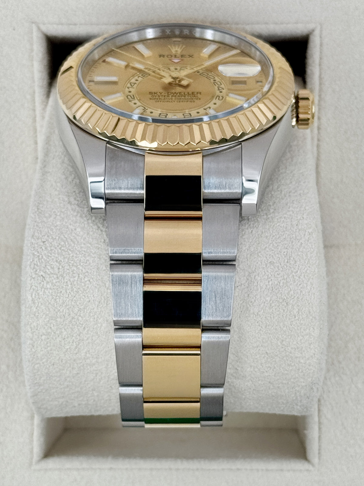 2023 Rolex Sky-Dweller 42mm 336933 Two-Tone Oyster Champagne Dial