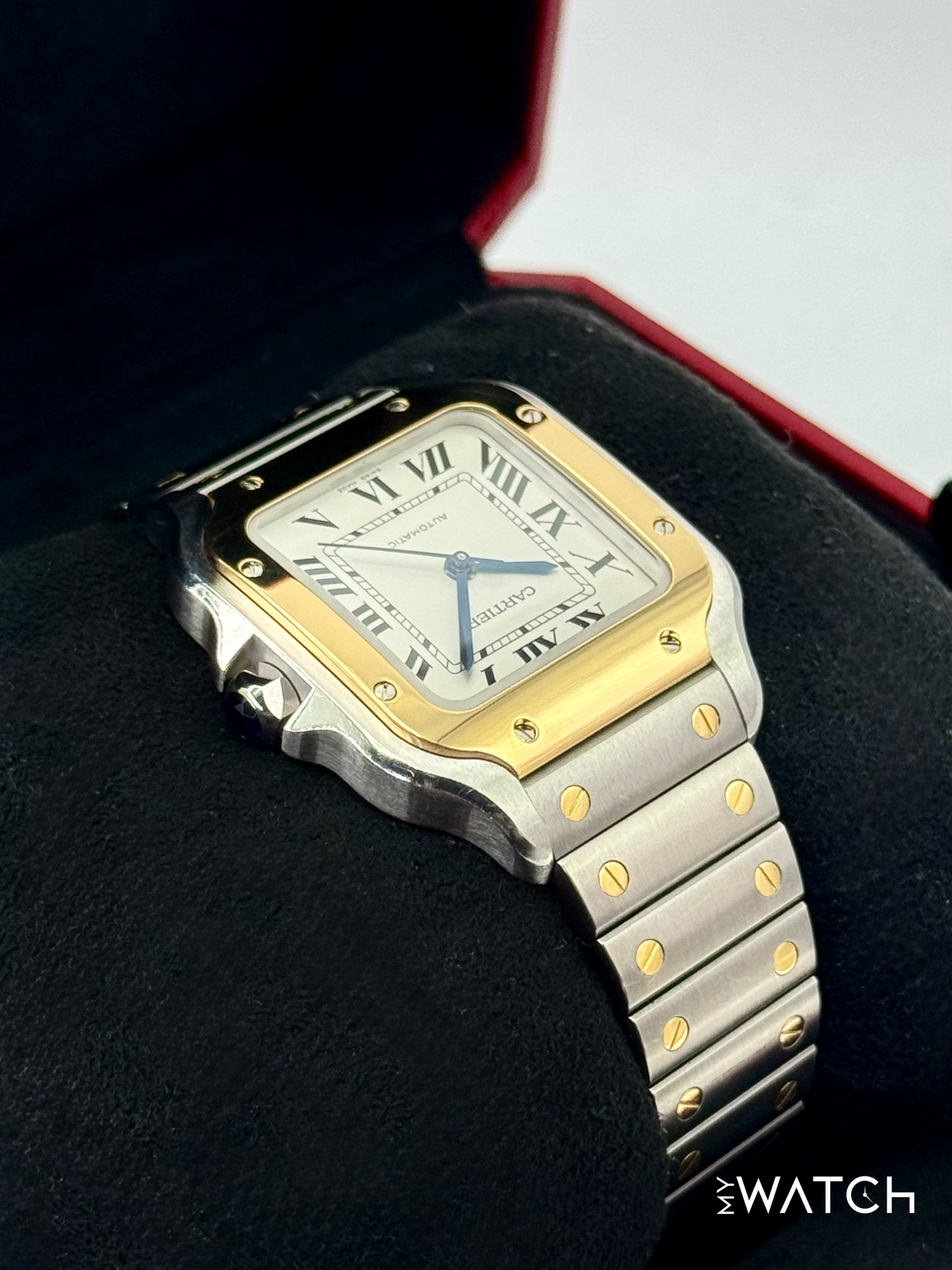 2020 Cartier Santos 35.1mm W2SA0007 Two-Tone White Dial
