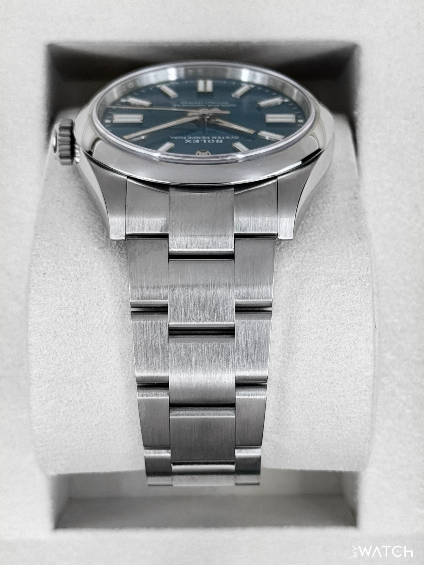 NEW 2025 Rolex Oyster Perpetual 41mm 134300 Med Blue Dial (STICKERED) - MyWatchLLC