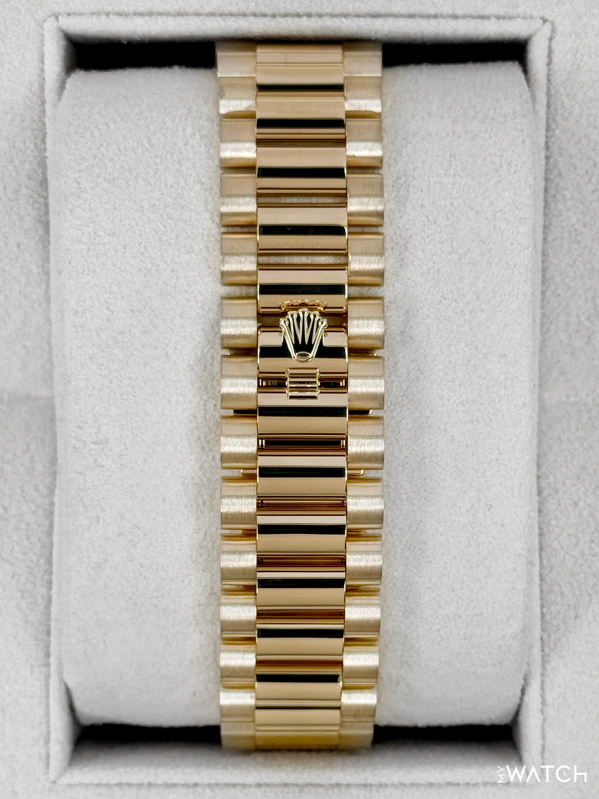 2024 Rolex Day-Date 36mm 128348RBR Presidential Yellow Gold White Dial - MyWatchLLC