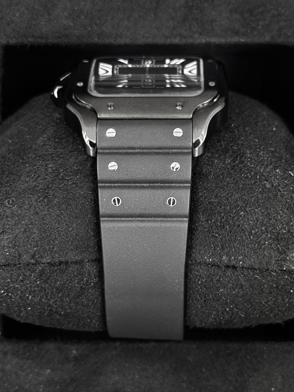 2024 Cartier Santos De Cartier 39.8mm WSSA0039 Black Steel Black Dial - Large - MyWatchLLC