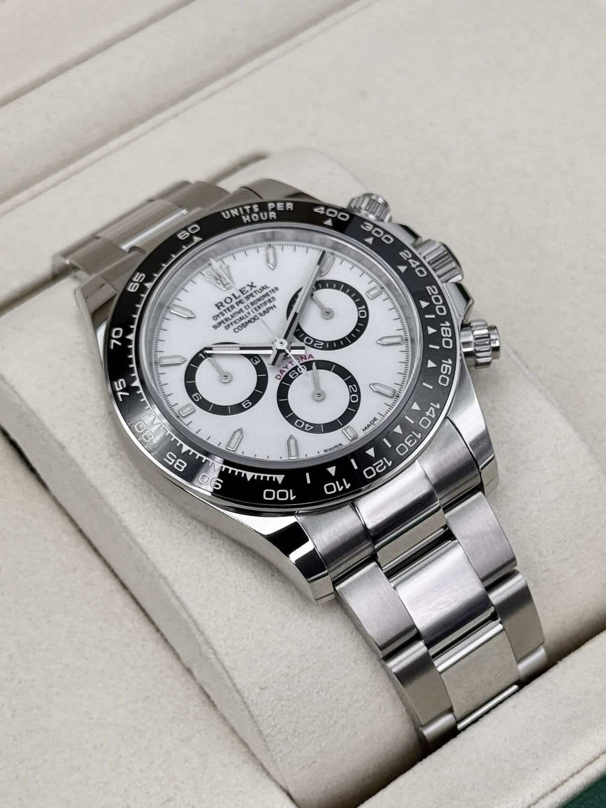 NEW 2026 Rolex Daytona 40mm 126500LN Stainless Steel Panda Dial (NEW STYLE CARD)
