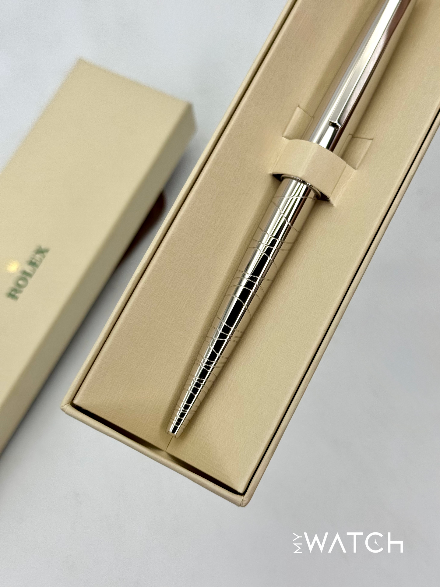 NEW Rolex Ballpoint Pen Silver Collectible Pen