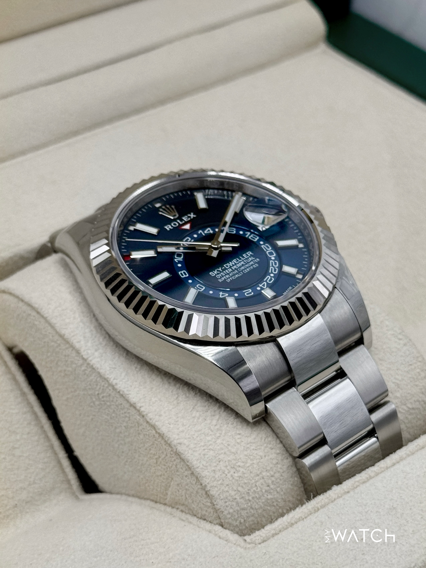 2022 Rolex Sky-Dweller 42mm 326934 Oyster Blue Dial - MyWatchLLC