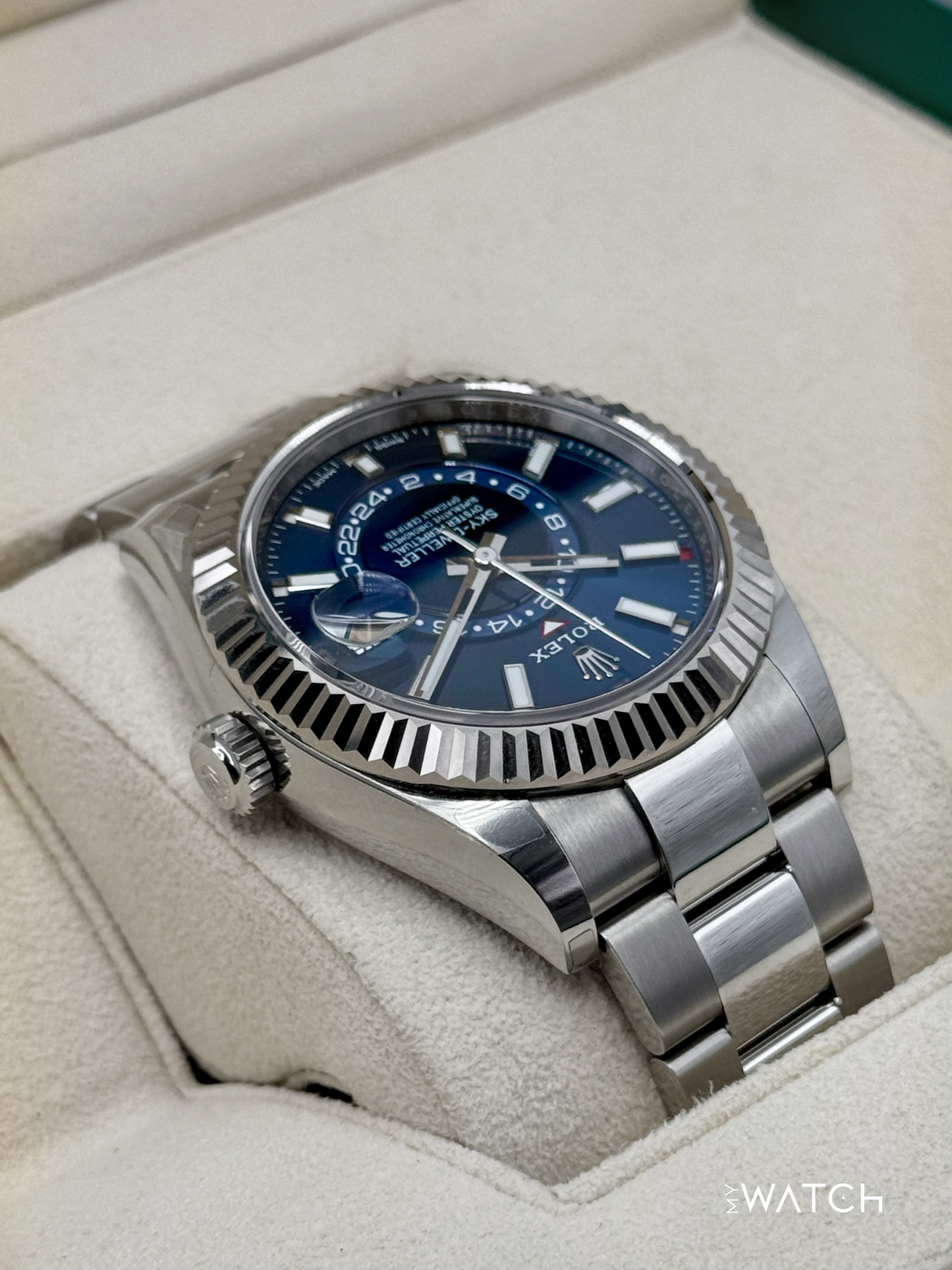 2022 Rolex Sky-Dweller 42mm 326934 Oyster Blue Dial - MyWatchLLC