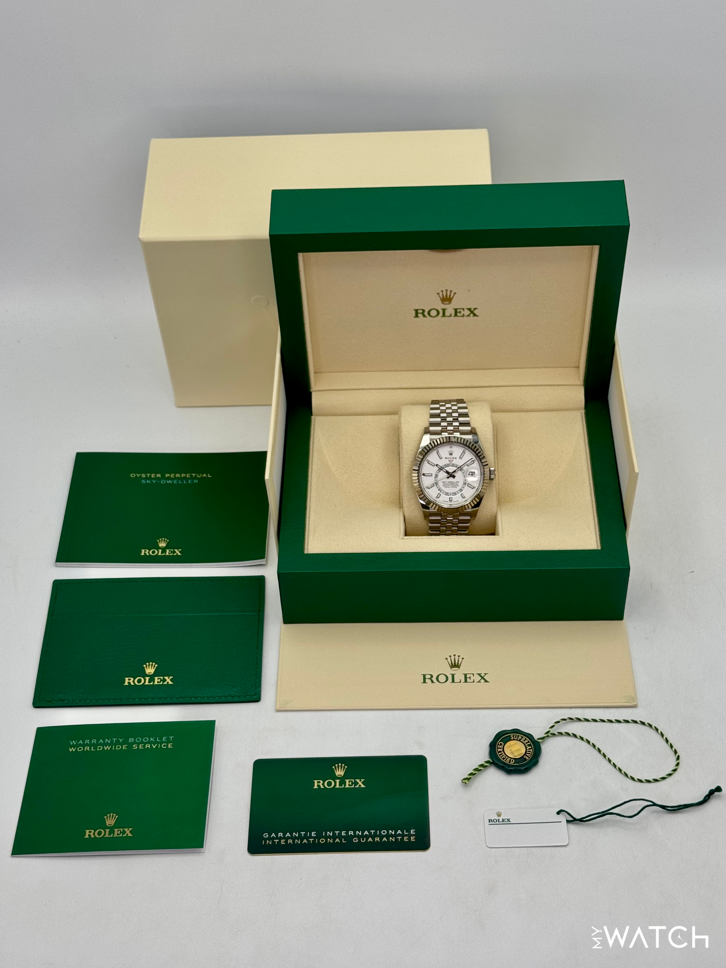 2023 Rolex Sky-Dweller 42mm 336934 Jubilee White Dial