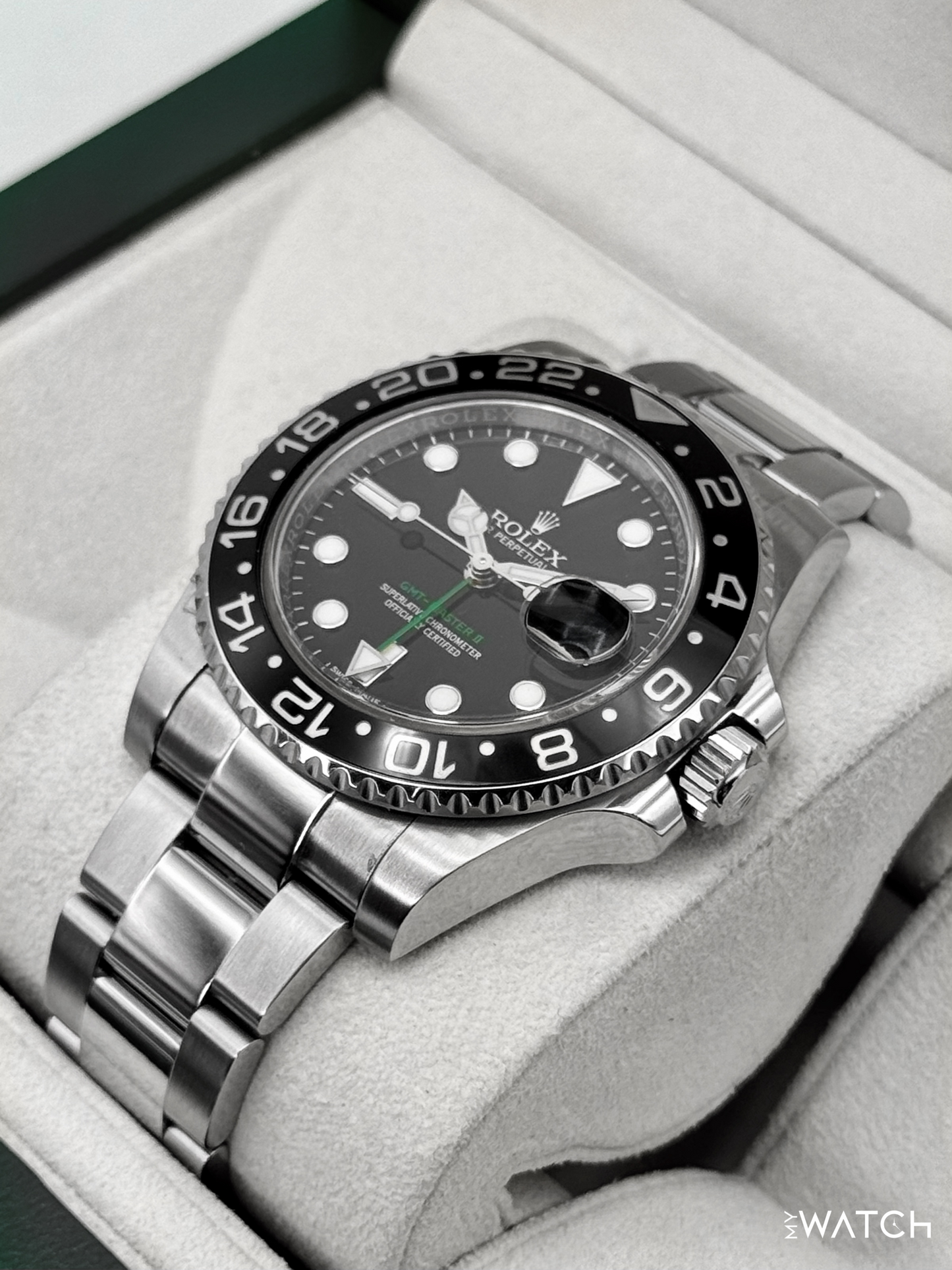 2016 Rolex GMT-Master II 40mm 116710LN Stainless Steel Black Dial - MyWatchLLC