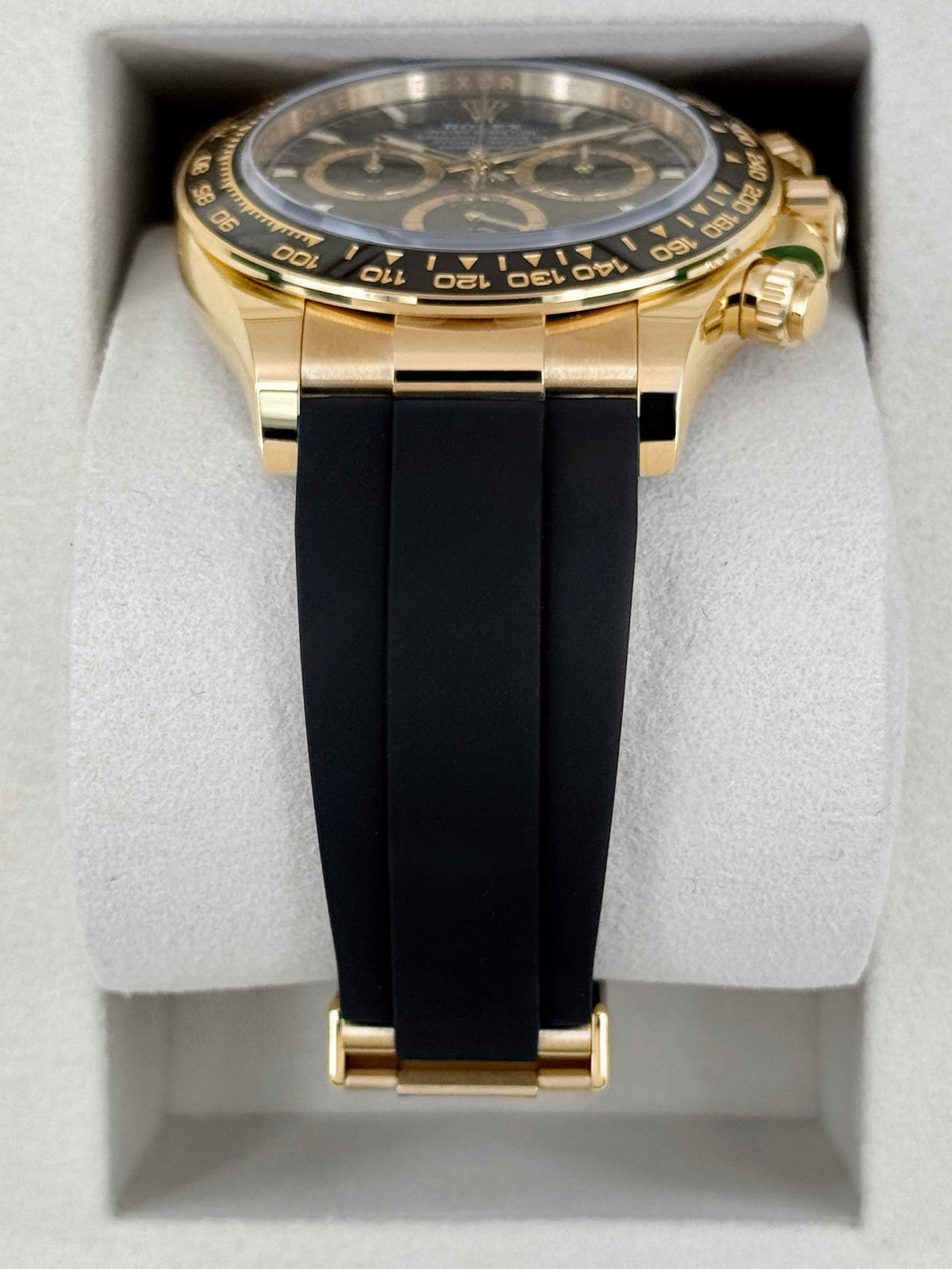 NEW 2026 Rolex Daytona 40mm 126518LN Yellow Gold Oysterflex Black Dial (NEW STYLE CARD)