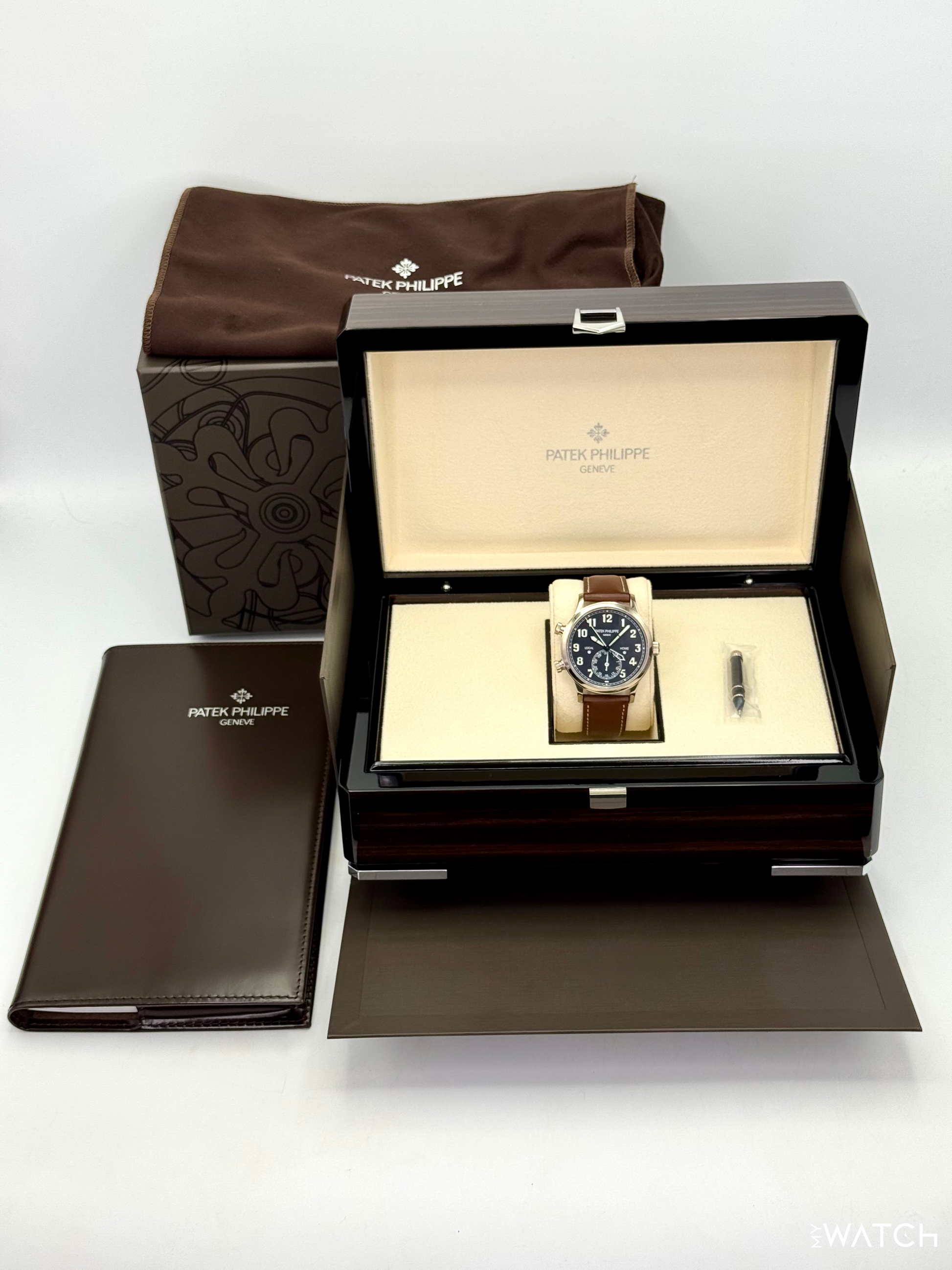 2023 Patek Philippe Pilot Time Travel 42mm 5524G White Gold Black Dial - MyWatchLLC