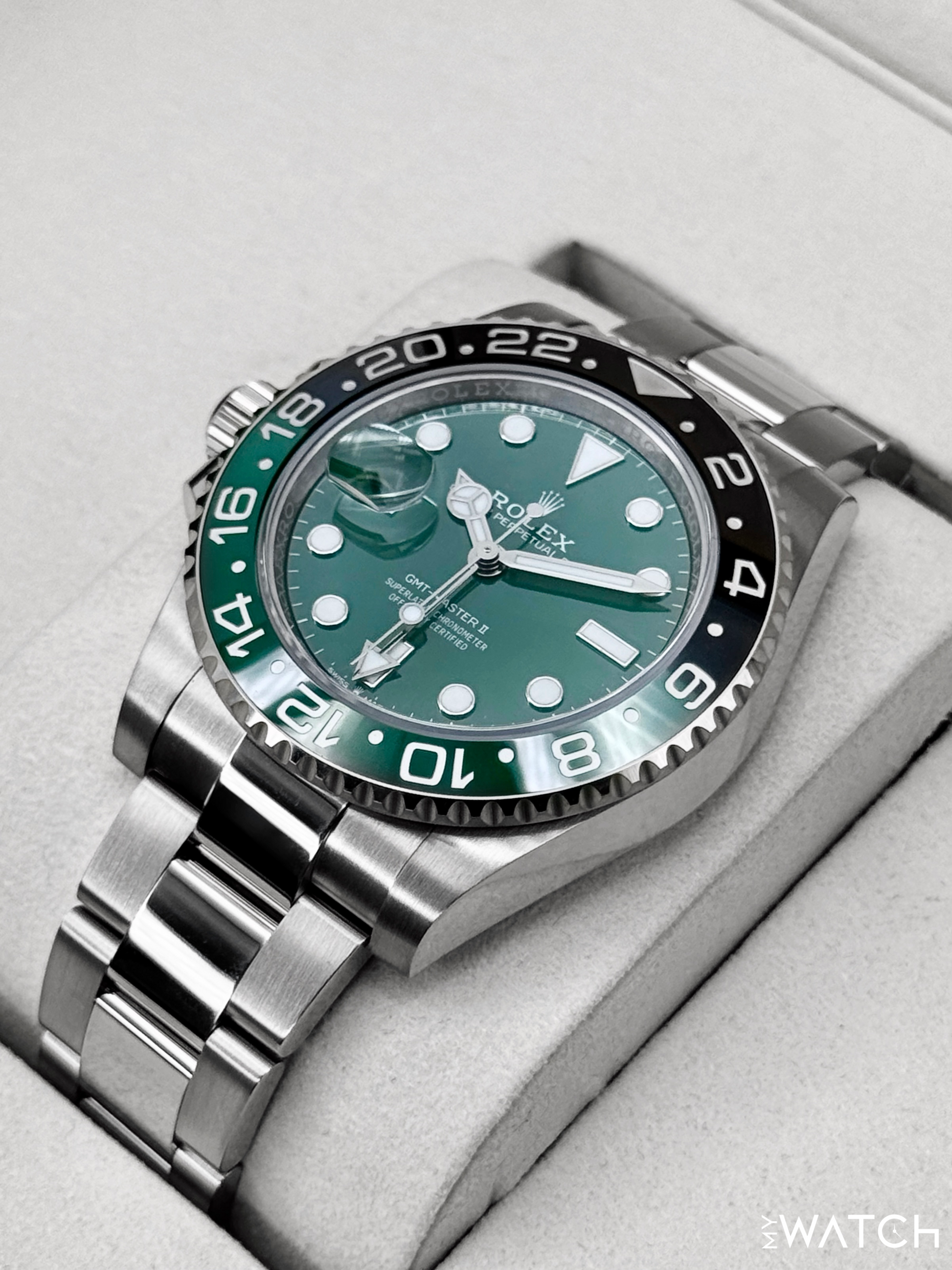 NEW 2025 Rolex GMT-Master II "Sprite" 40mm 126729VTNR White Gold Oyster - MyWatchLLC