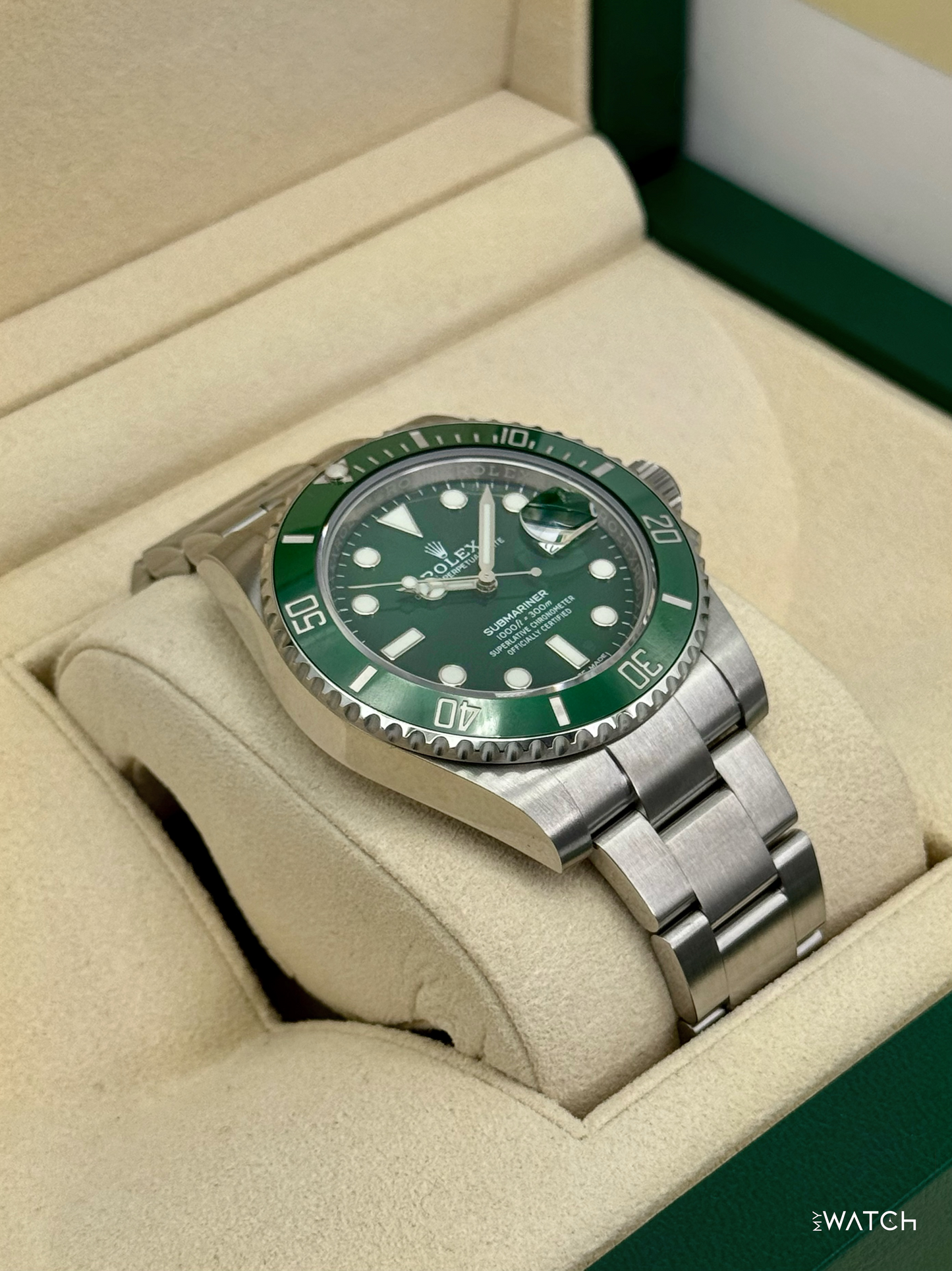 2019 Rolex Submariner “Hulk” 40mm 116610LV Green Dial