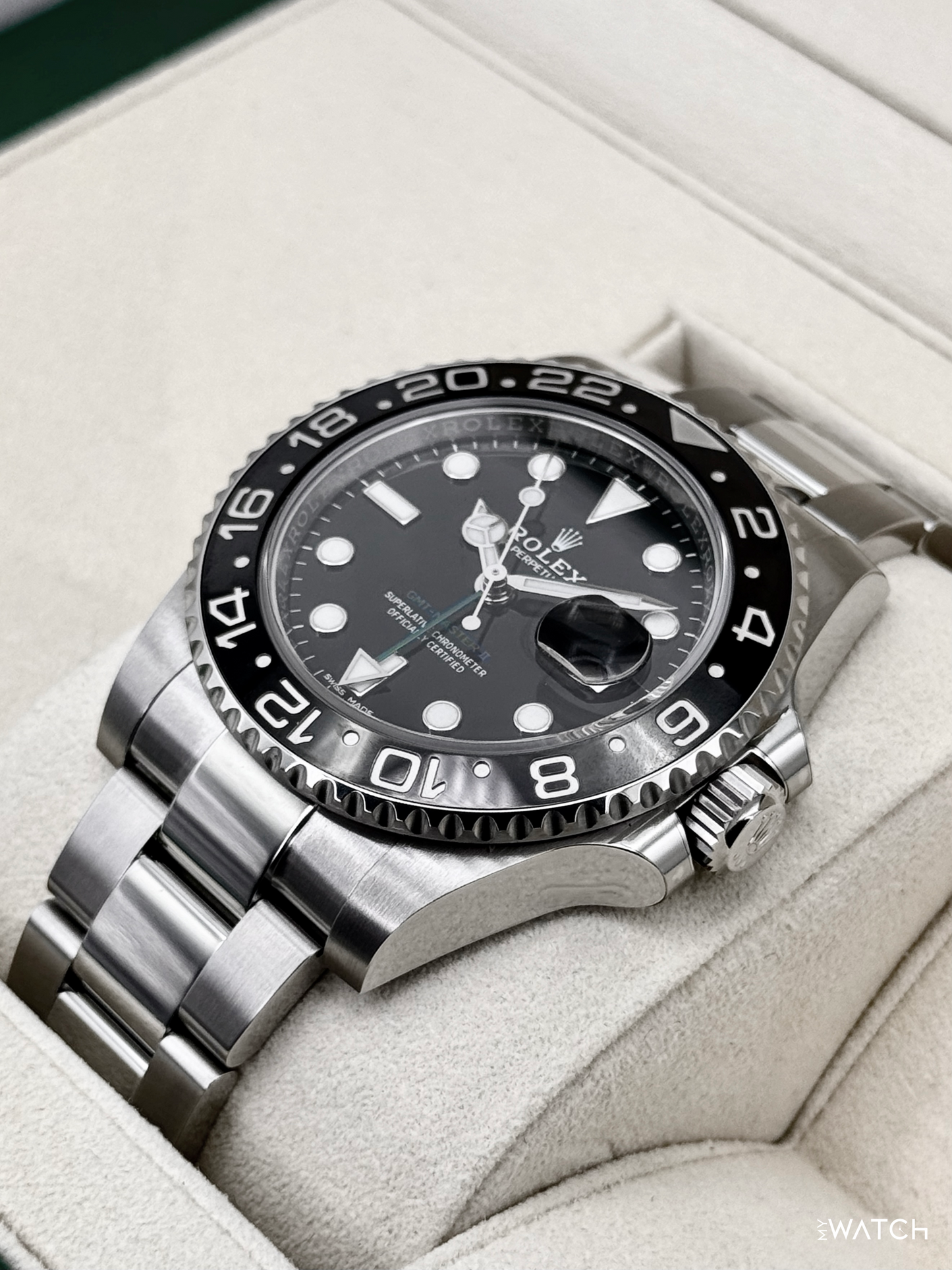 2018 Rolex GMT-Master II 40mm 116710LN Stainless Steel Black Dial - MyWatchLLC