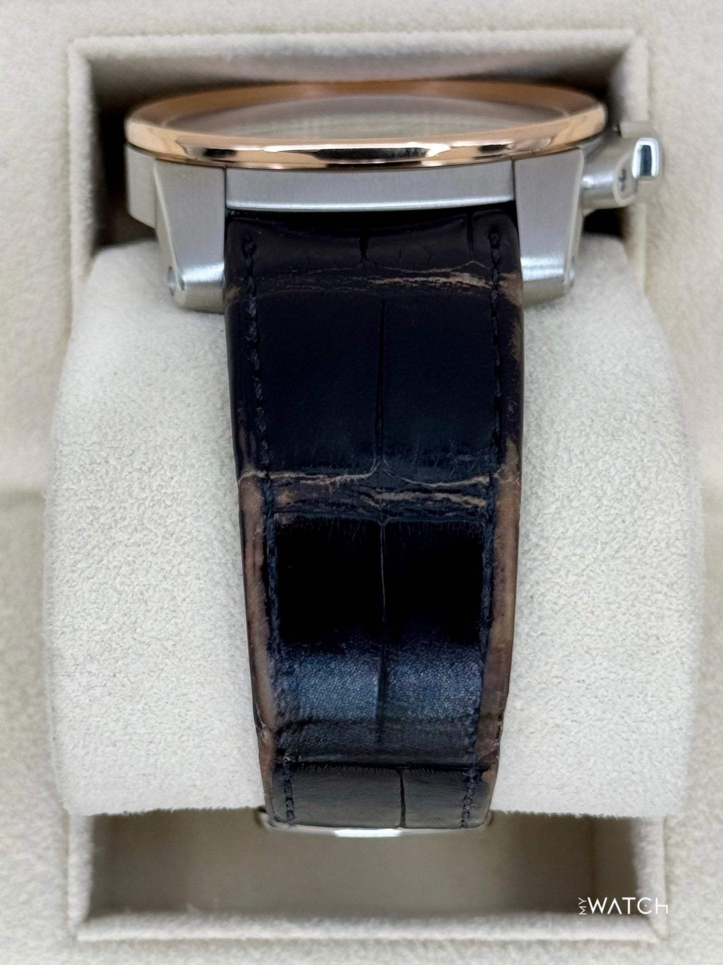 2012 Cartier Calibre De Cartier 42mm W7100051 Two-Tone Brown Dial - MyWatchLLC