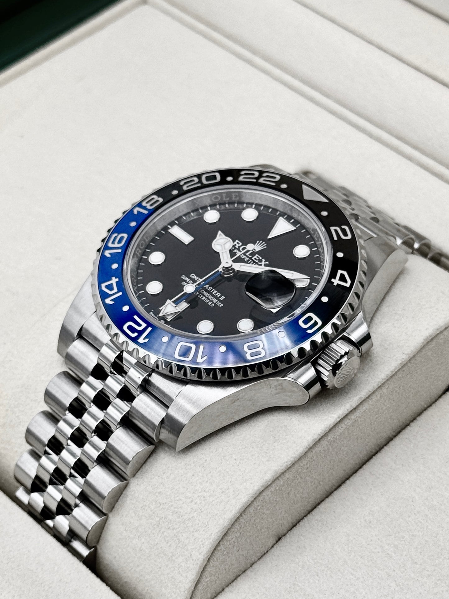 NEW 2026 Rolex GMT-Master II "Batgirl" 40mm 126710BLNR Jubilee (NEW STYLE CARD)