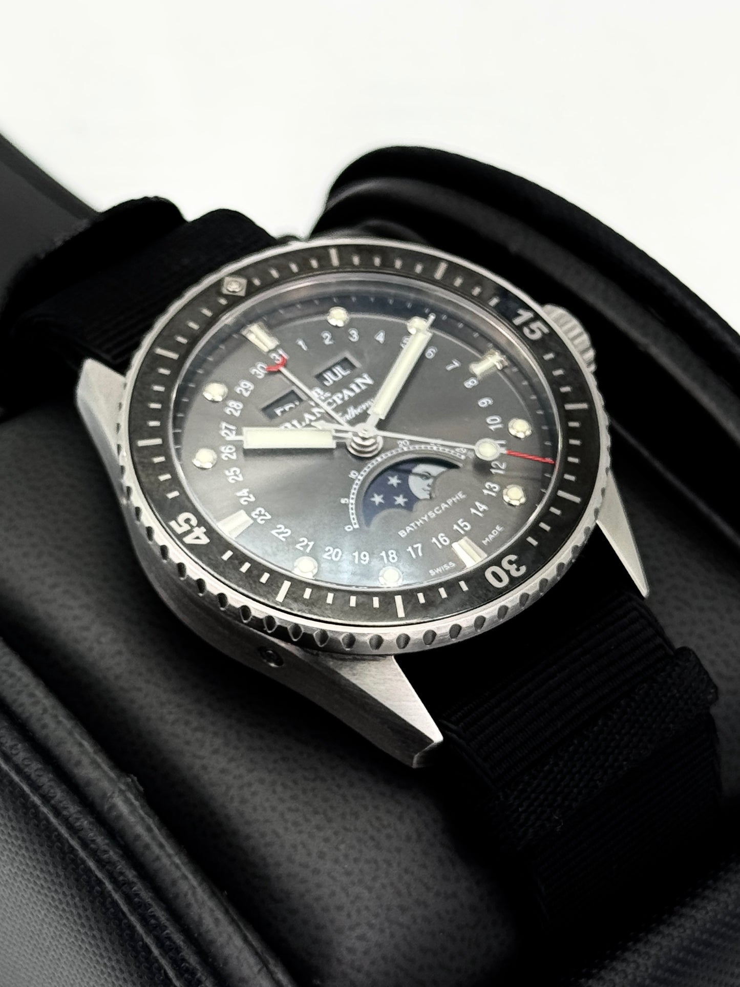 2021 Blancpain Fifty Fathoms Bathyscaphe 43mm 5054-1110-B52A Black Dial