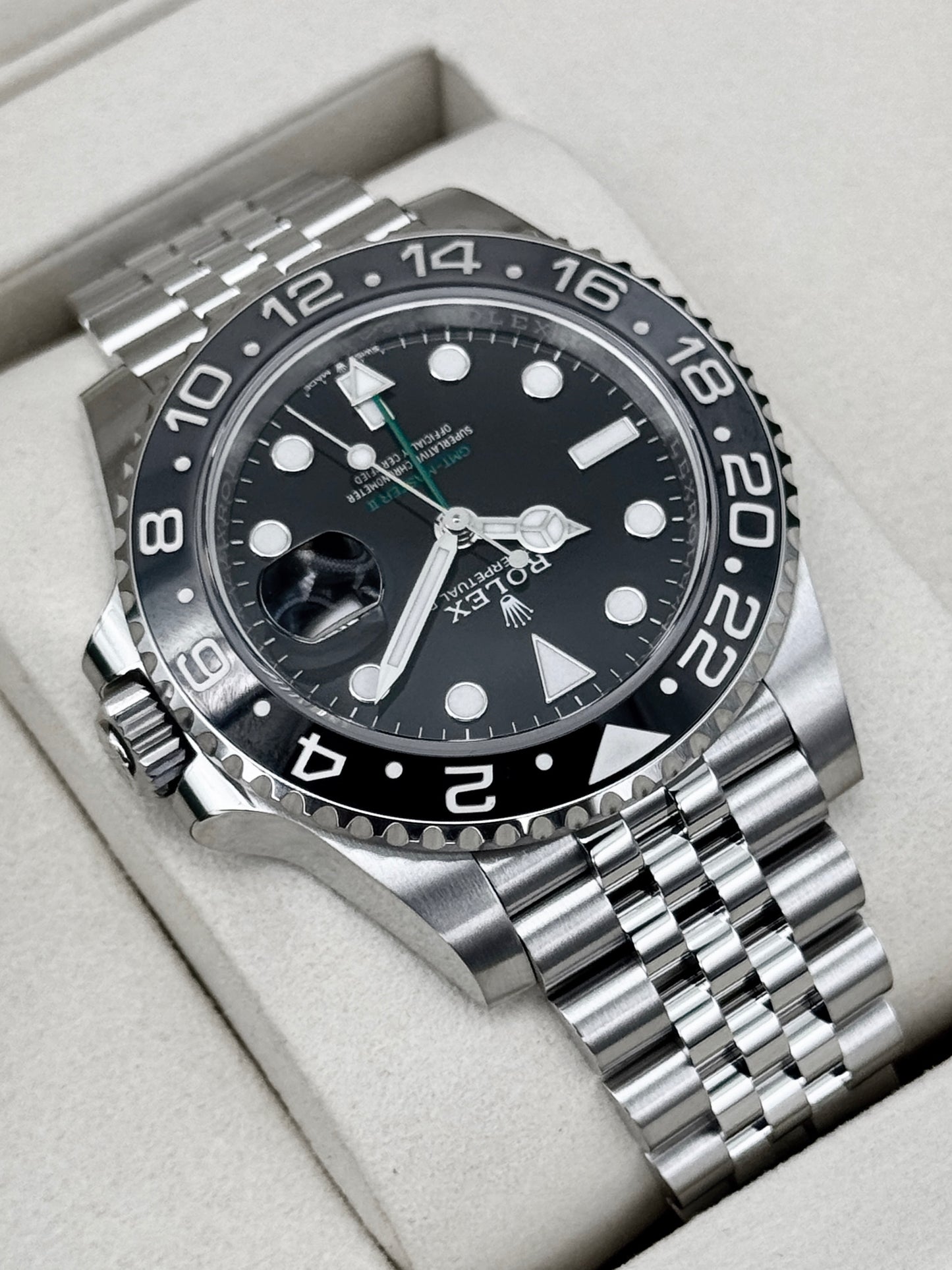 NEW 2026 Rolex GMT-Master II Bruce Wayne 40mm 126710GRNR Jubilee (NEW STYLE CARD)