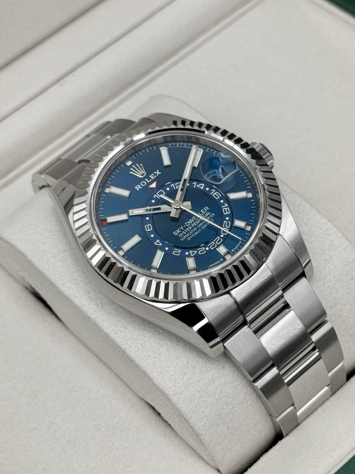 NEW 2026 Rolex Sky-Dweller 42mm 336934 Oyster Blue Dial (NEW STYLE CARD)