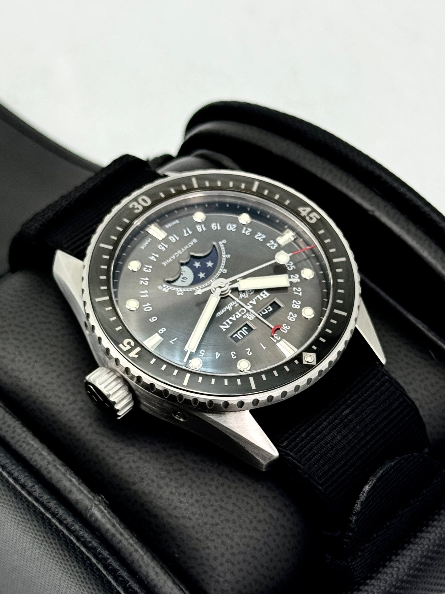 2021 Blancpain Fifty Fathoms Bathyscaphe 43mm 5054-1110-B52A Black Dial