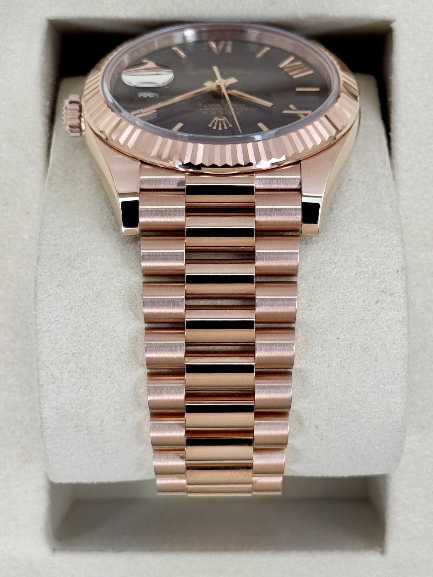2025 Rolex Day-Date 40mm 228235 Presidential Slate Ombre Dial