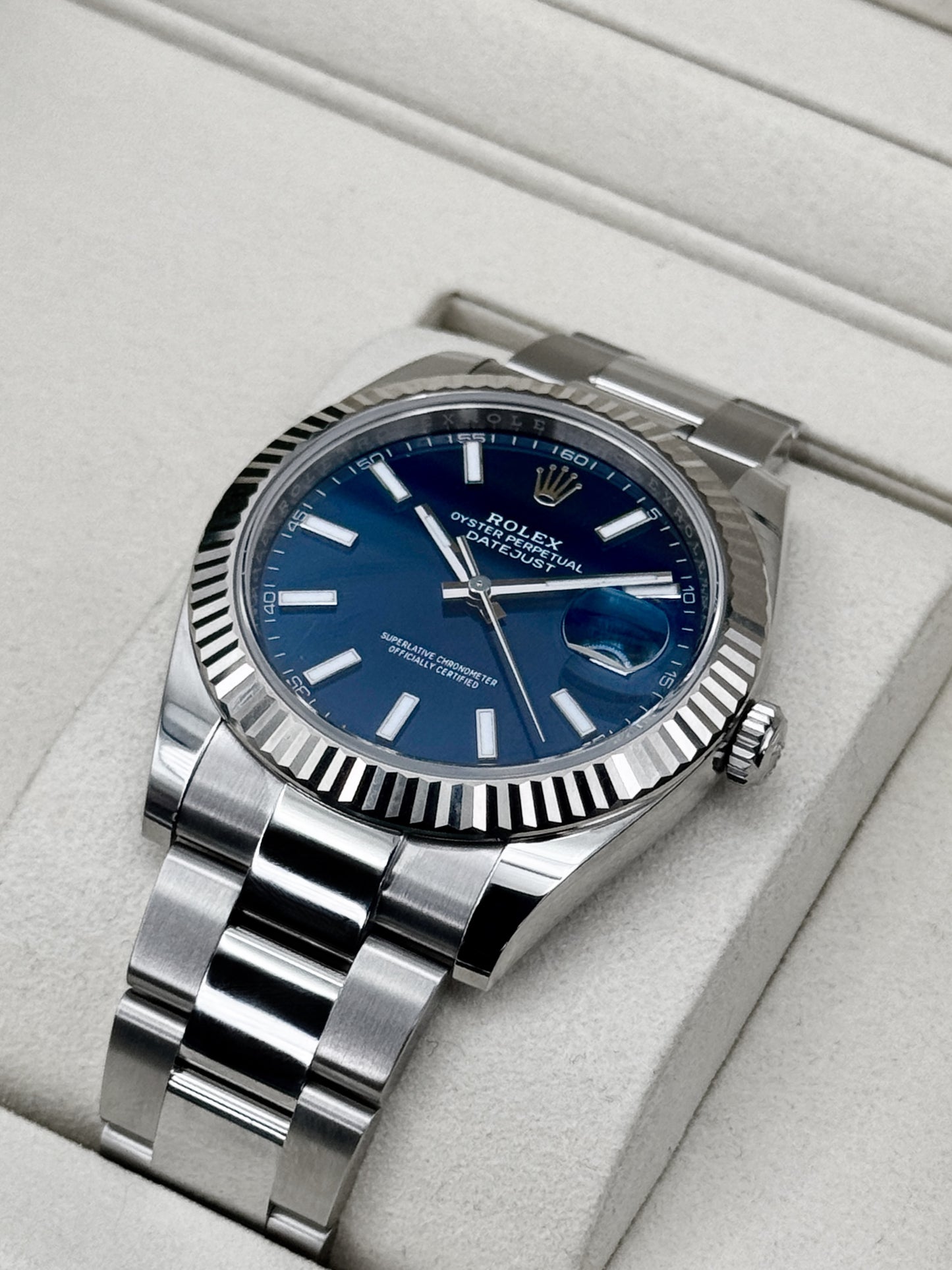 2026 Rolex Datejust 41mm 126334 Stainless Steel Oyster Blue Dial