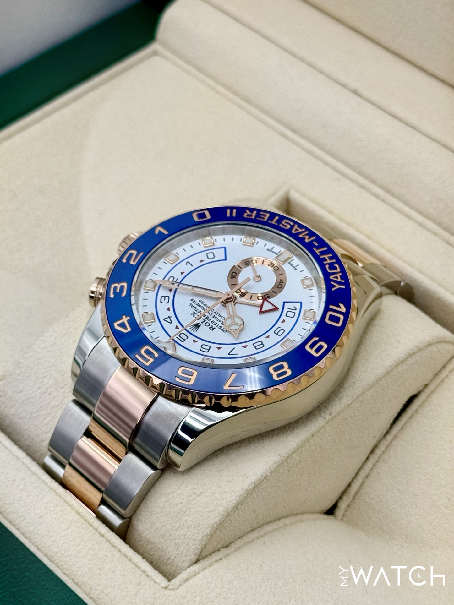 Rolex Yacht-Master II 44mm 116681 Two-Tone White Dial