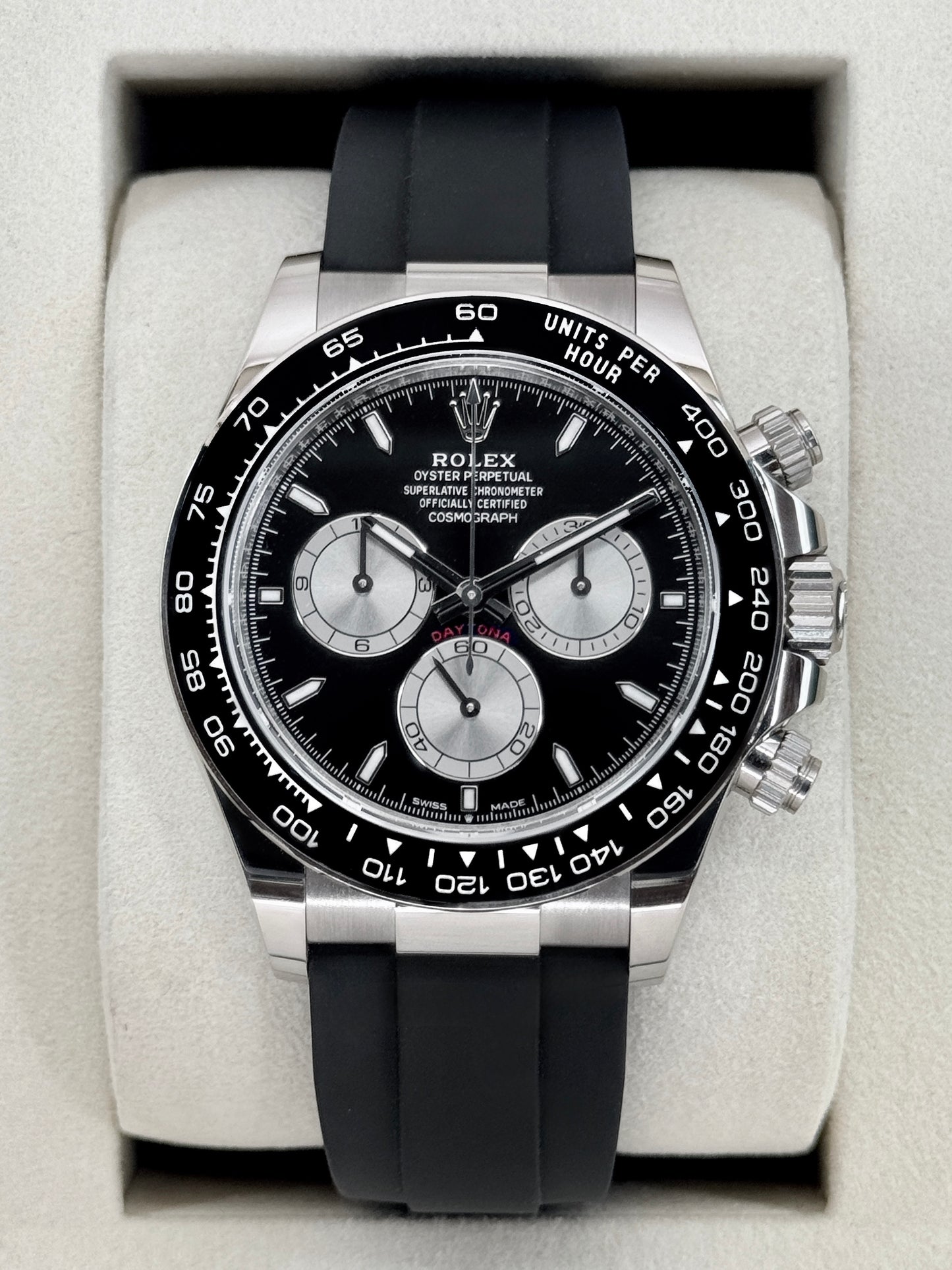 NEW 2026 Rolex Daytona Baby Le Mans 40mm 126519LN White Gold Black Dial (NEW STYLE CARD)