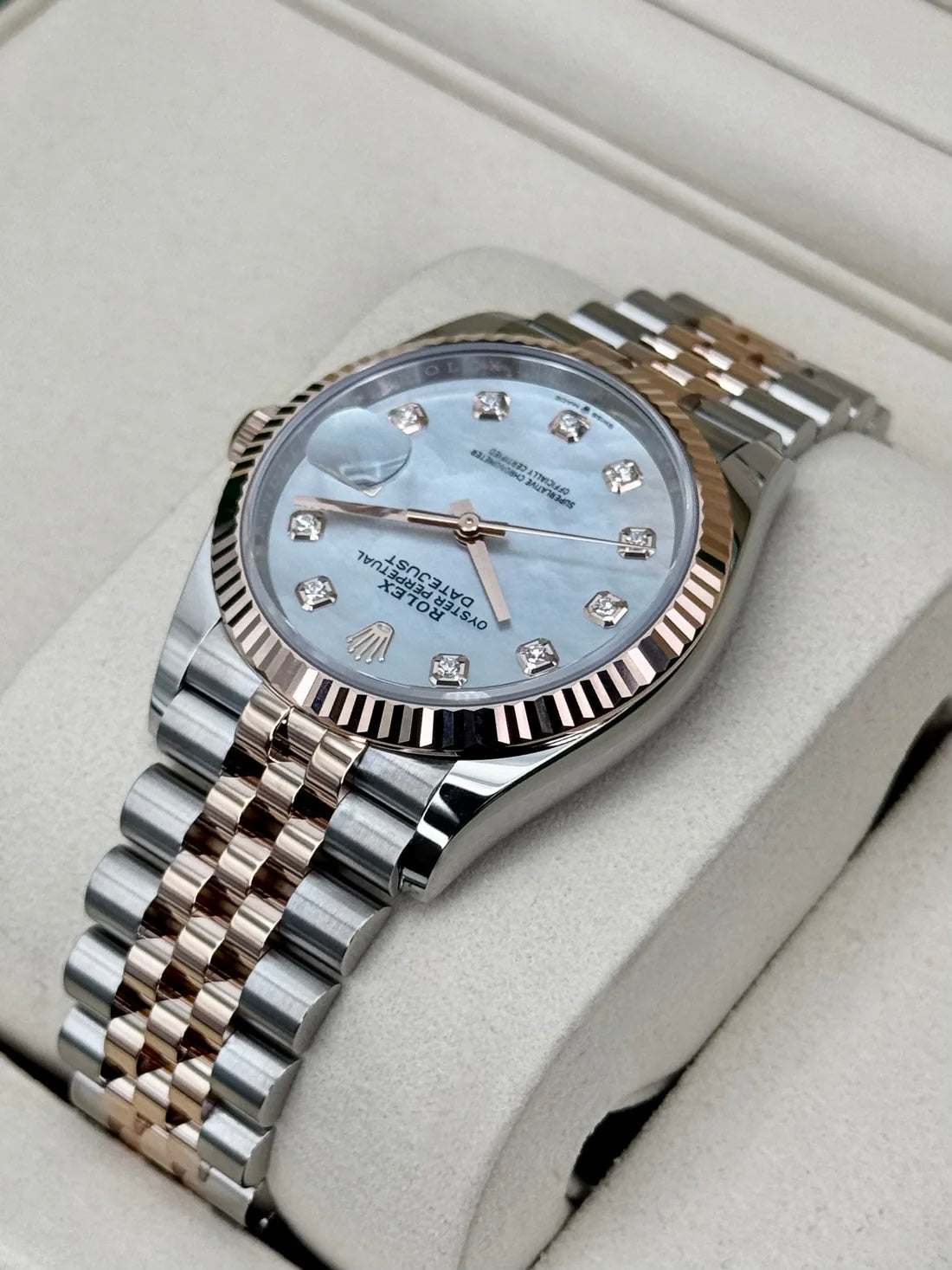 NEW 2026 Rolex Datejust 36mm 126231 Two-Tone Mother of Pearl Diamond Dial
