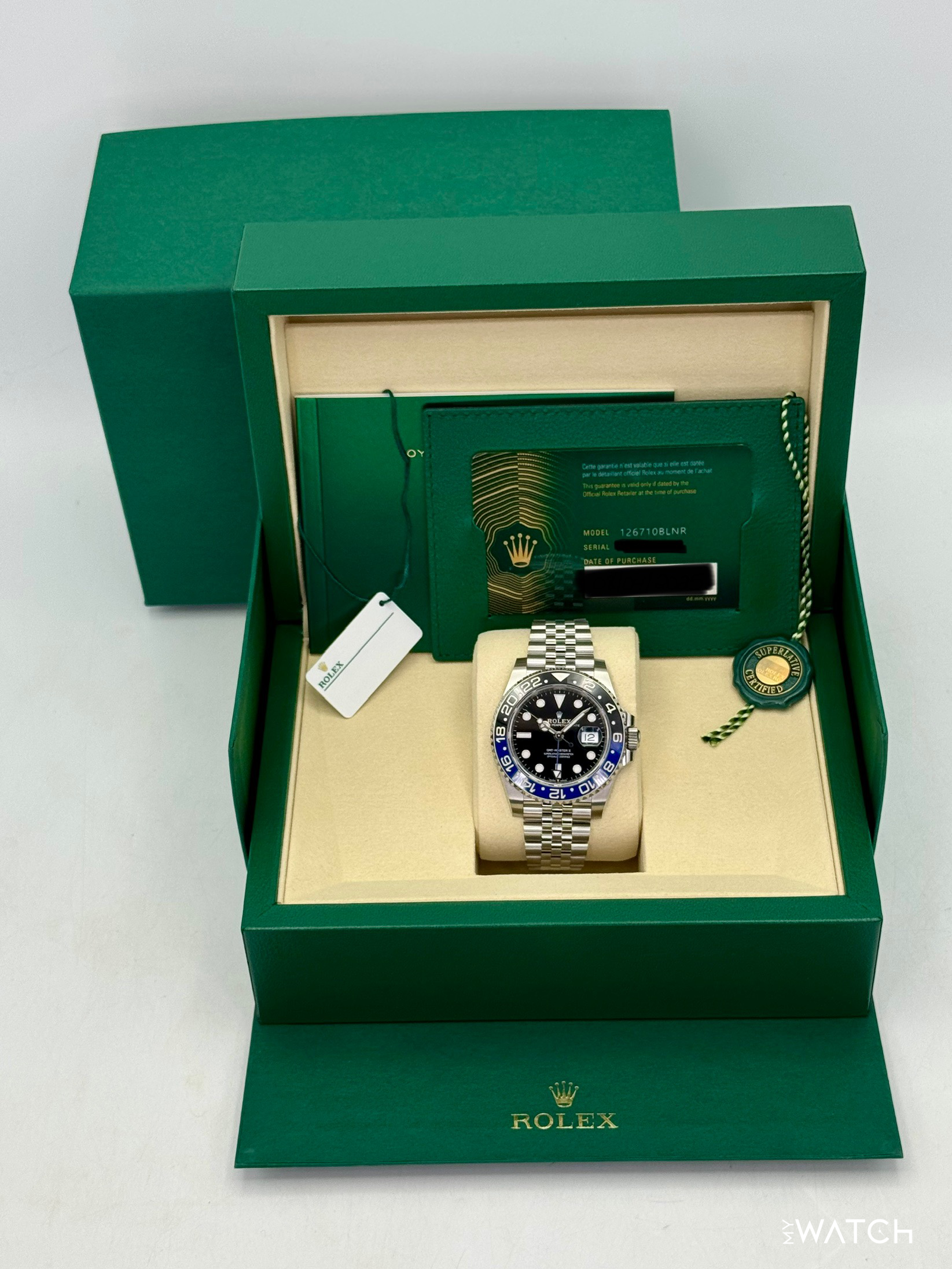 NEW 2025 Rolex GMT-Master II "Batgirl" 40mm 126710BLNR Jubilee - MyWatchLLC