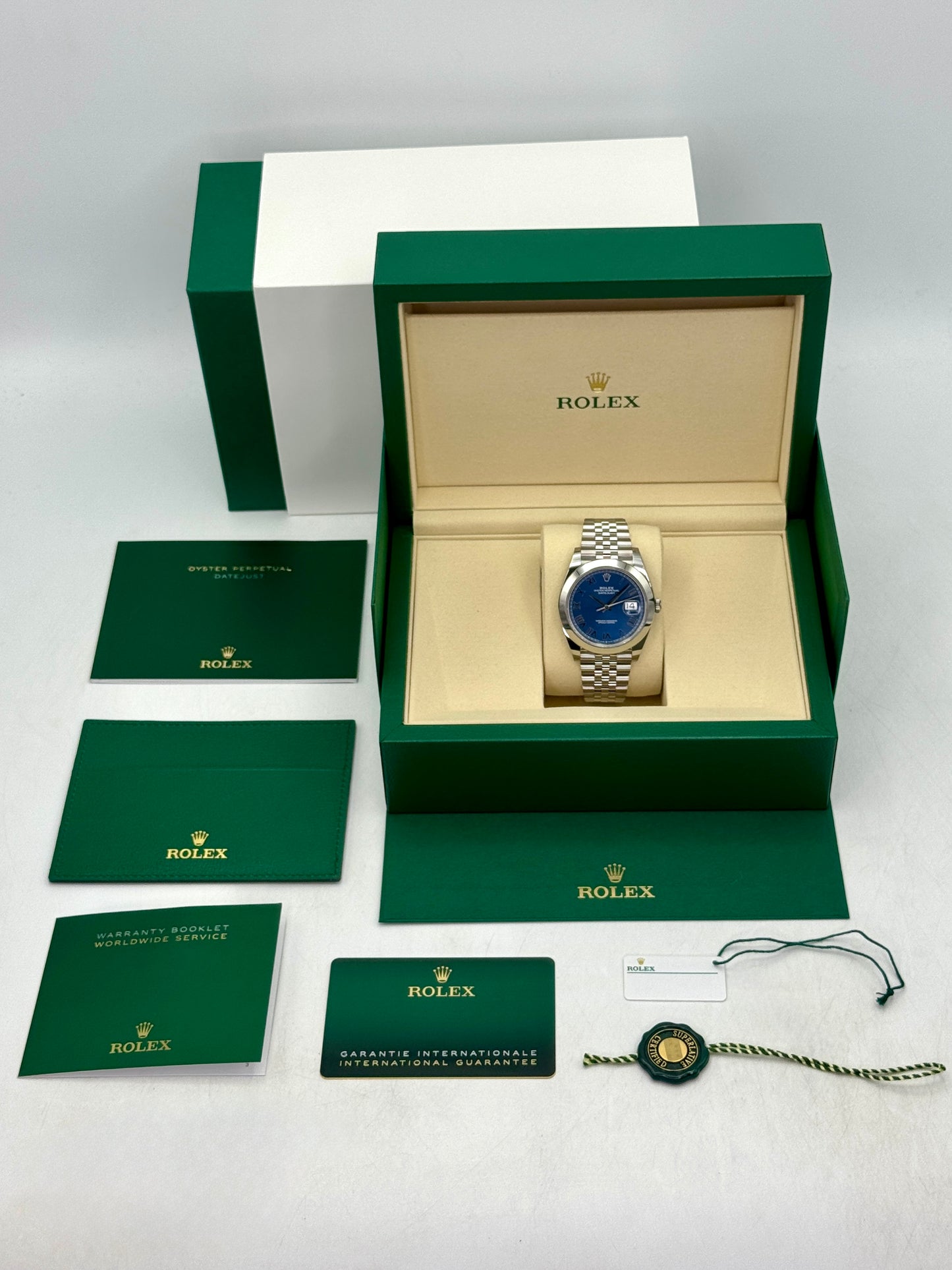 NEW 2026 Rolex Datejust 41mm 126300 Stainless Steel Jubilee Blue Roman Numeral Dial