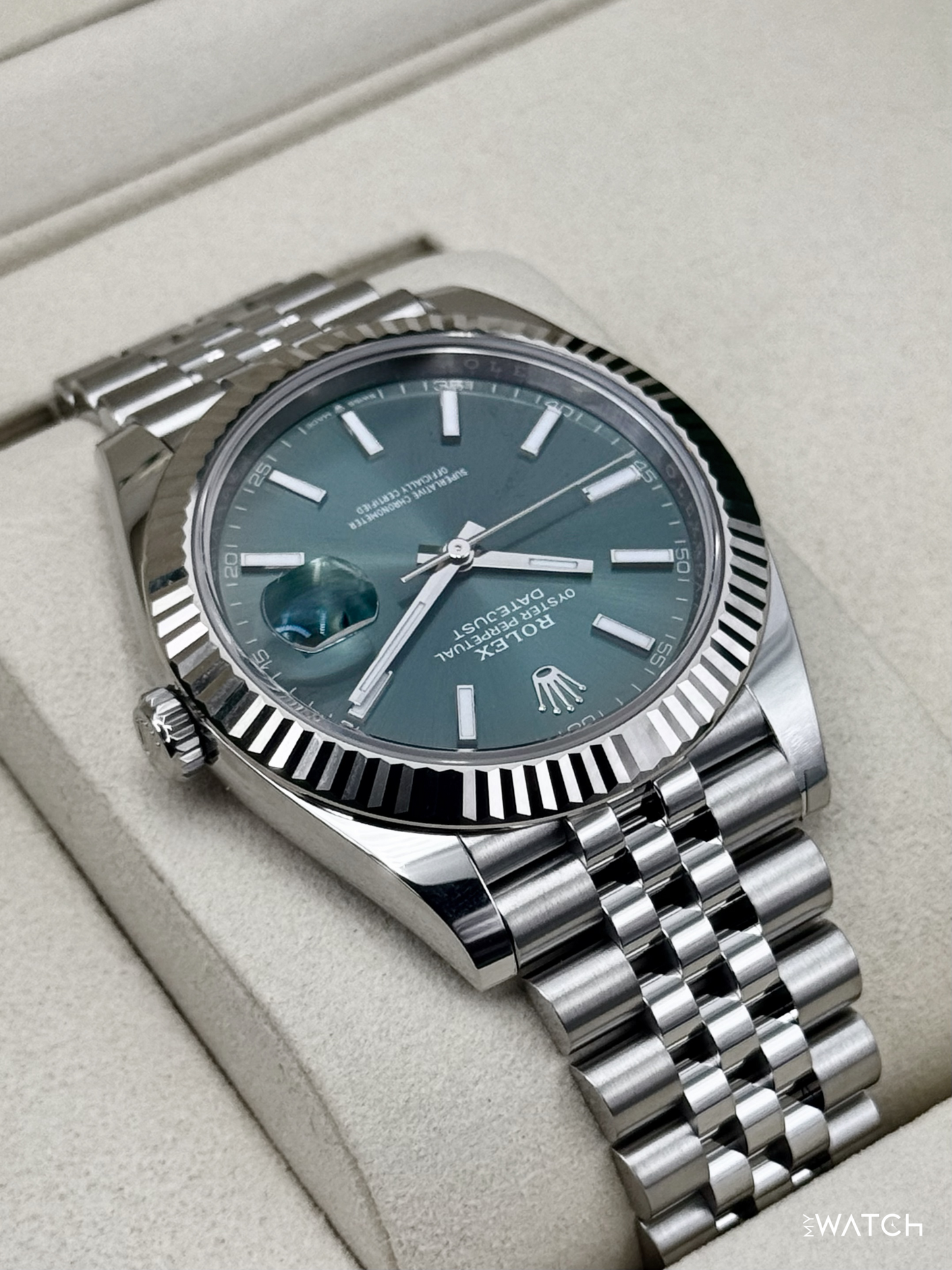 NEW 2026 Rolex Datejust 41mm 126334 Jubilee Green Dial - MyWatchLLC