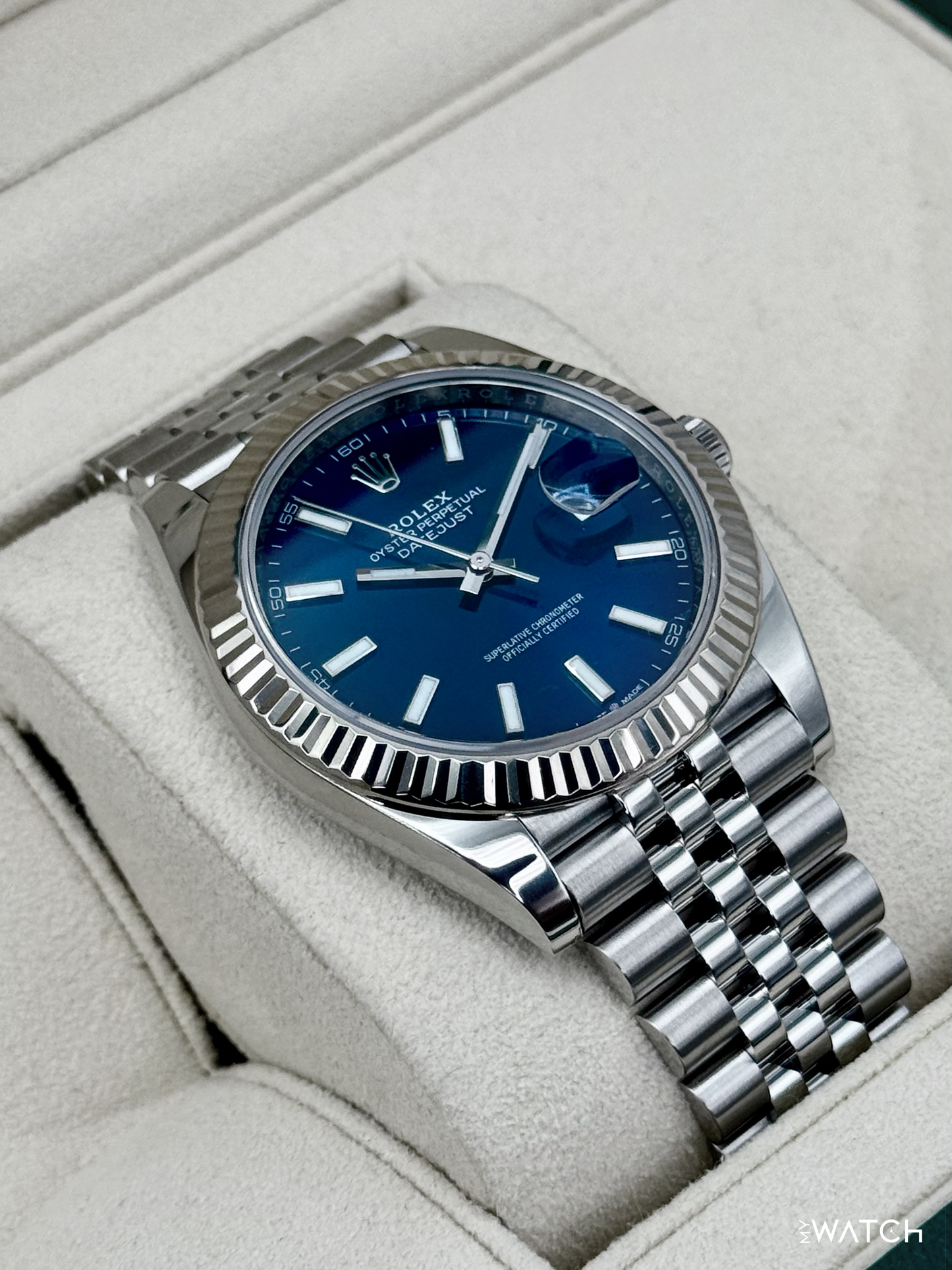 2023 Rolex Datejust 41mm 126334 Stainless Steel Jubilee Blue Dial - MyWatchLLC