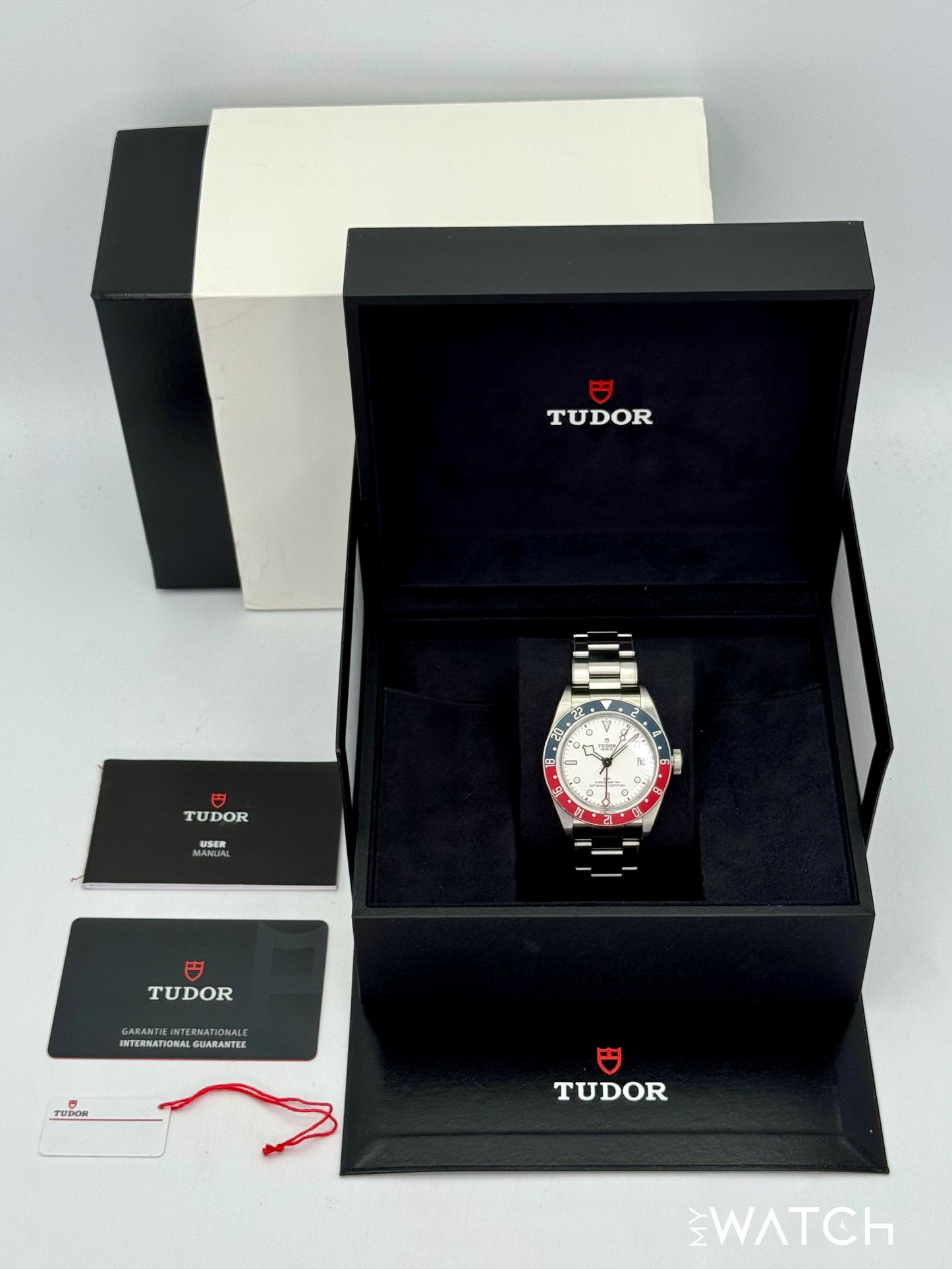 2023 Tudor Black Bay GMT 41mm 79830RB Stainless Steel White Dial