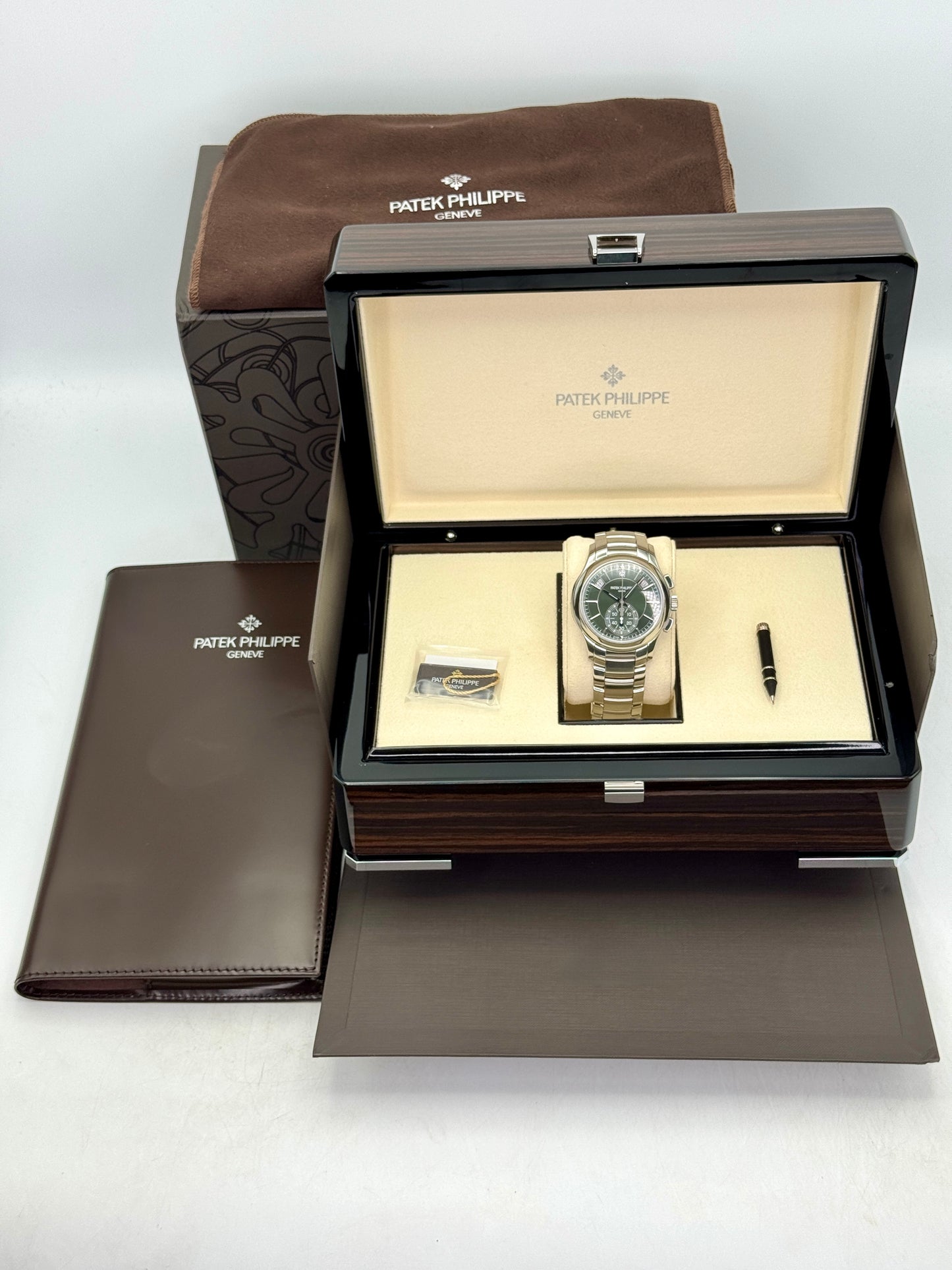 2024 Patek Philippe Flyback Chronograph Annual Calendar 5905/1A Olive Green Dial