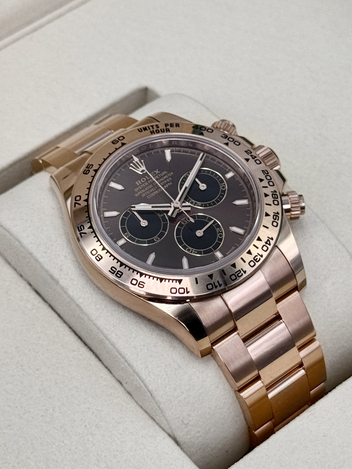 2025 Rolex Daytona 40mm 126505 Rose Gold Chocolate Dial