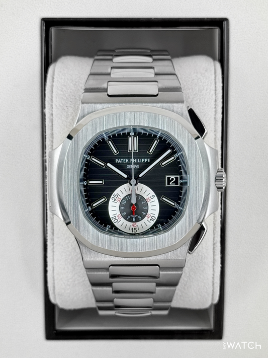 2011 Patek Philippe Nautilus Chrono 40.5mm 5980/1A Stainless Steel Grey Dial - MyWatchLLC
