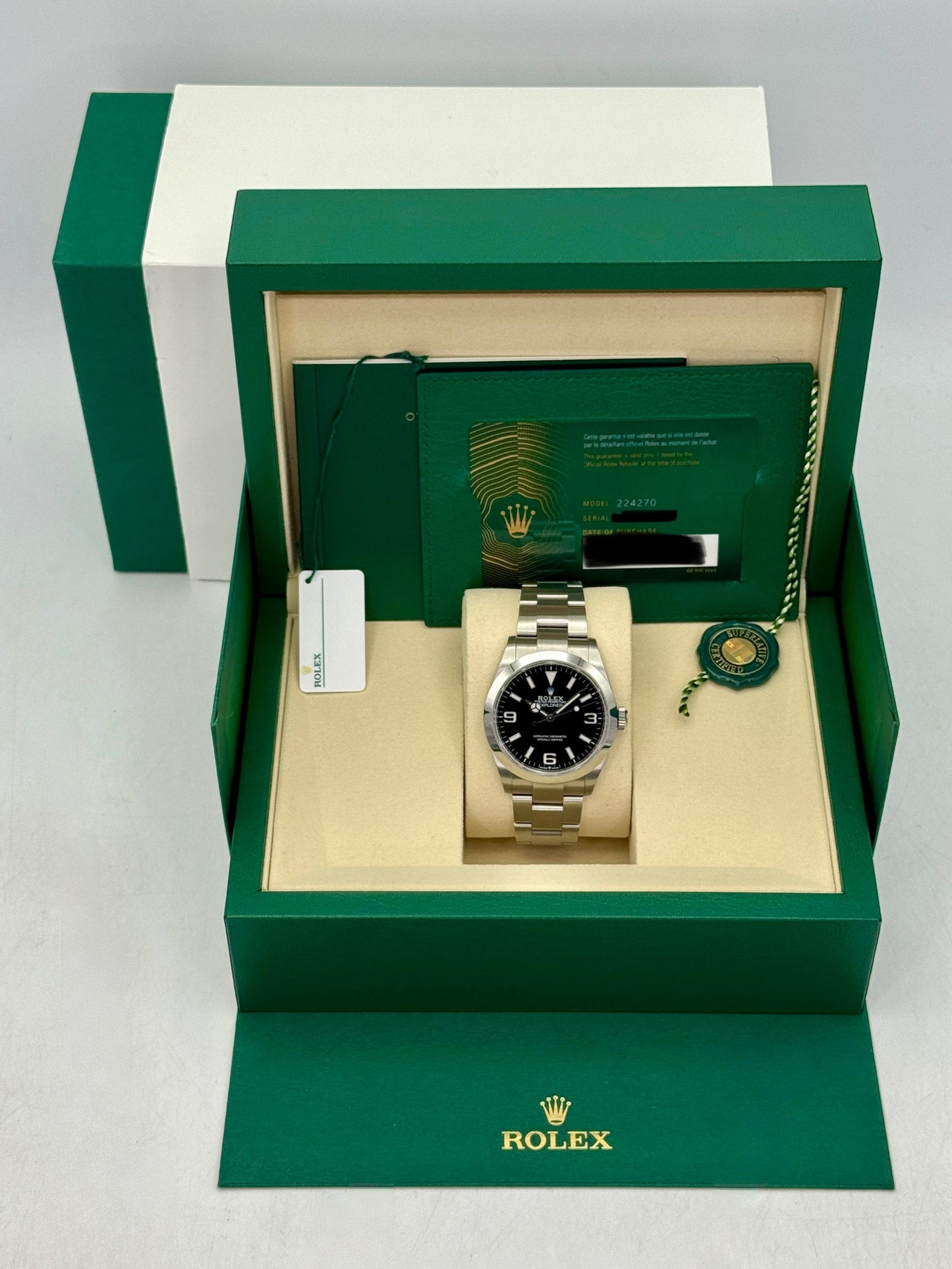 2026 Rolex Explorer 40mm 224270 Black Dial