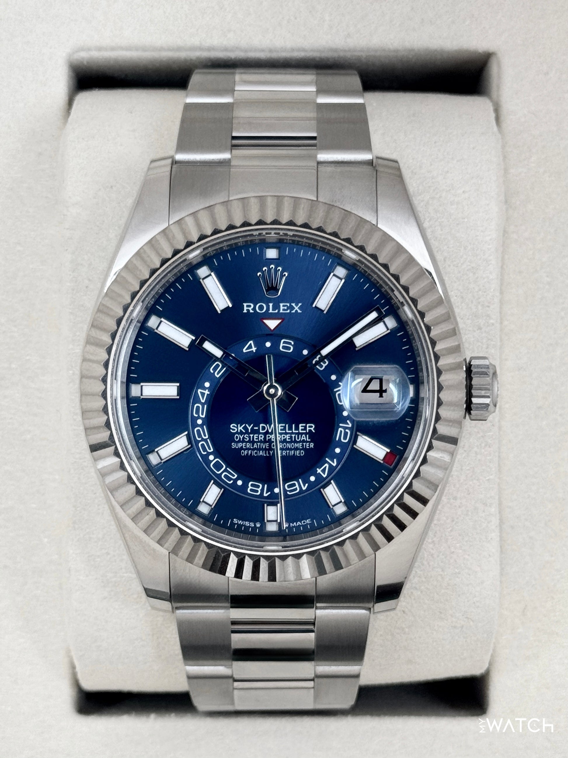 2026 Rolex Sky-Dweller 42mm 336934 Oyster Blue Dial - MyWatchLLC